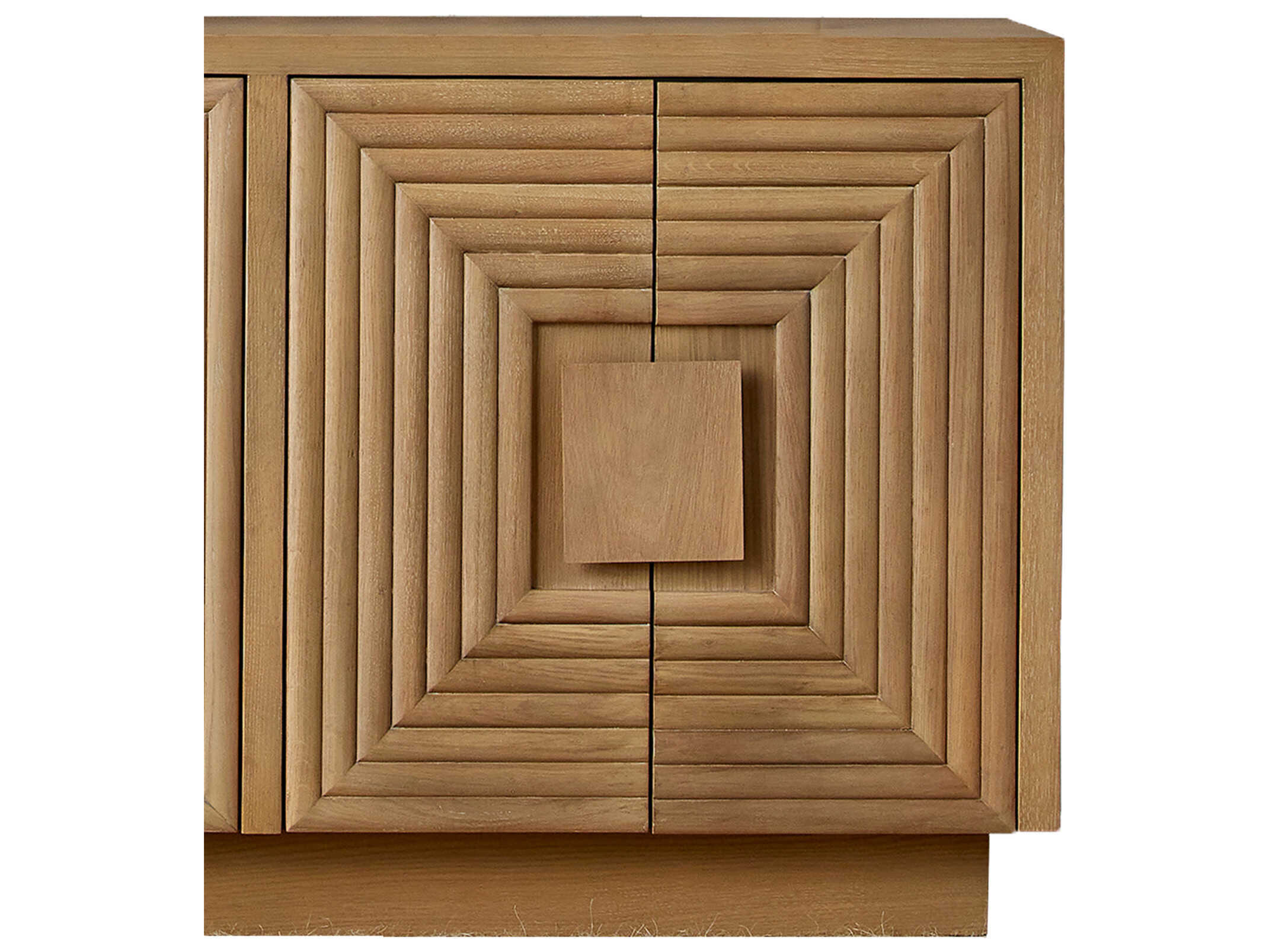 Currey & Company Morombe 84" Oak Wood Washed Sideboard