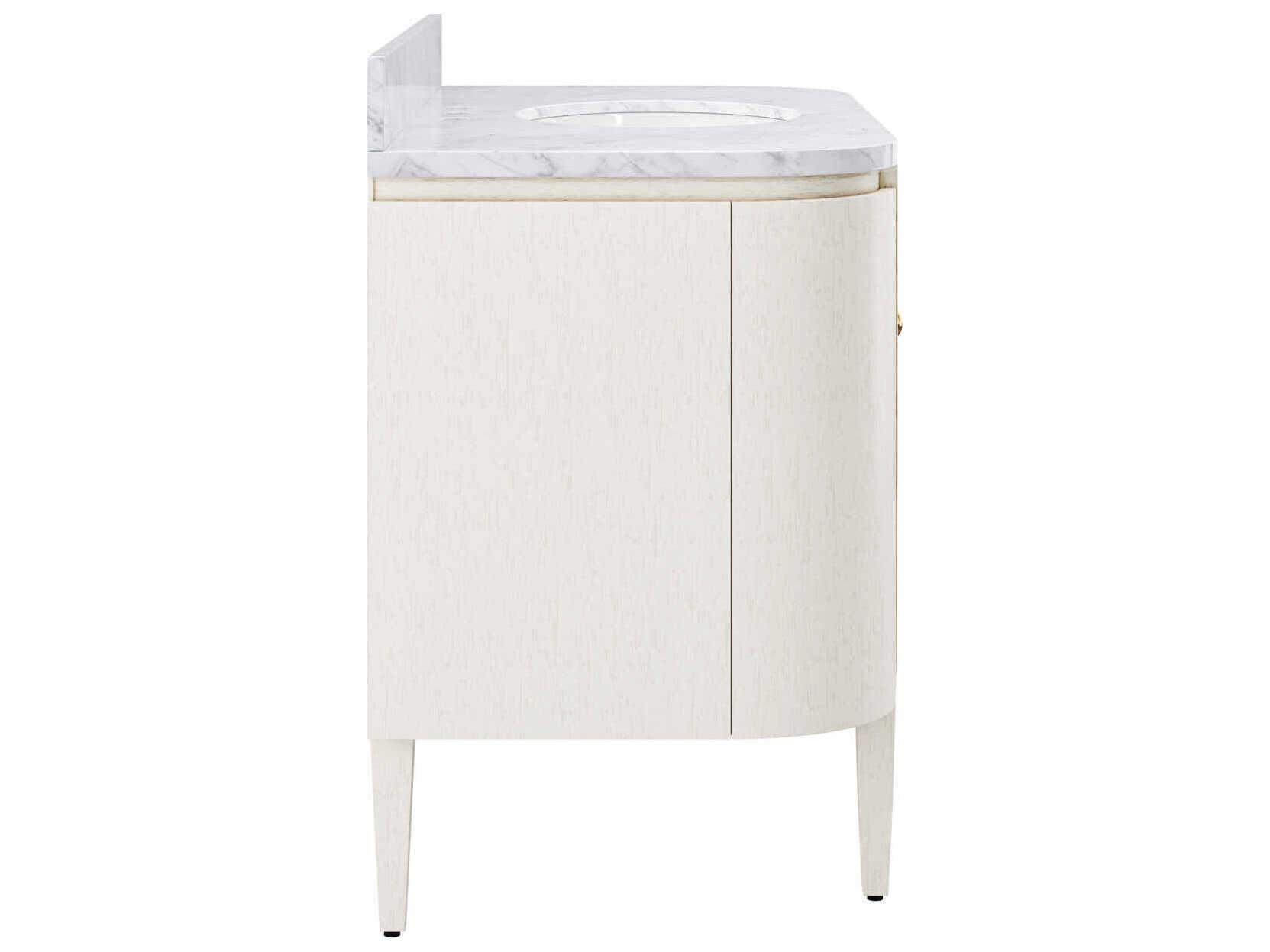 Currey & Company Briallen 48" Satin White Vanity