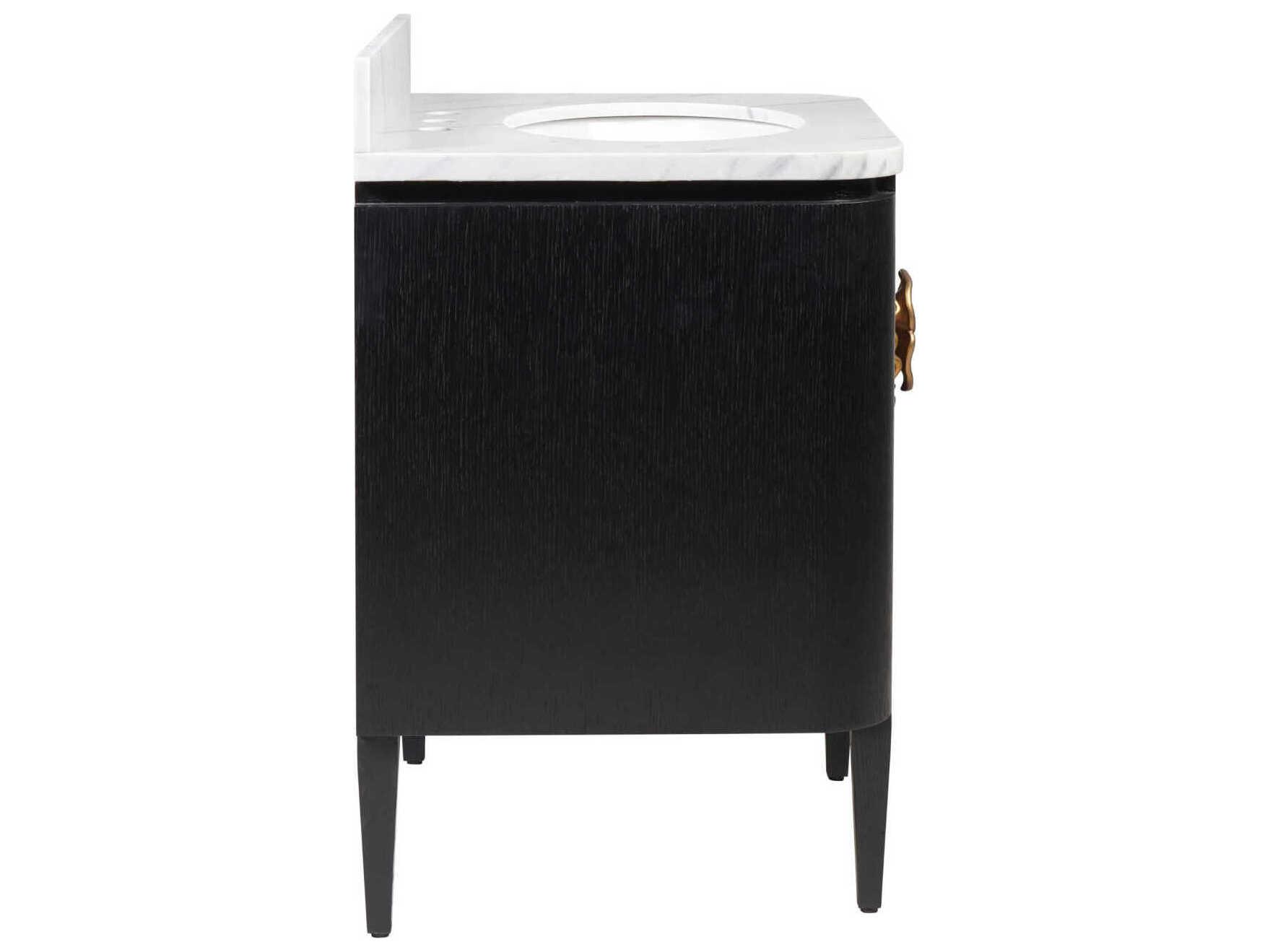 Currey & Company Briallen 30" Satin Black Vanity