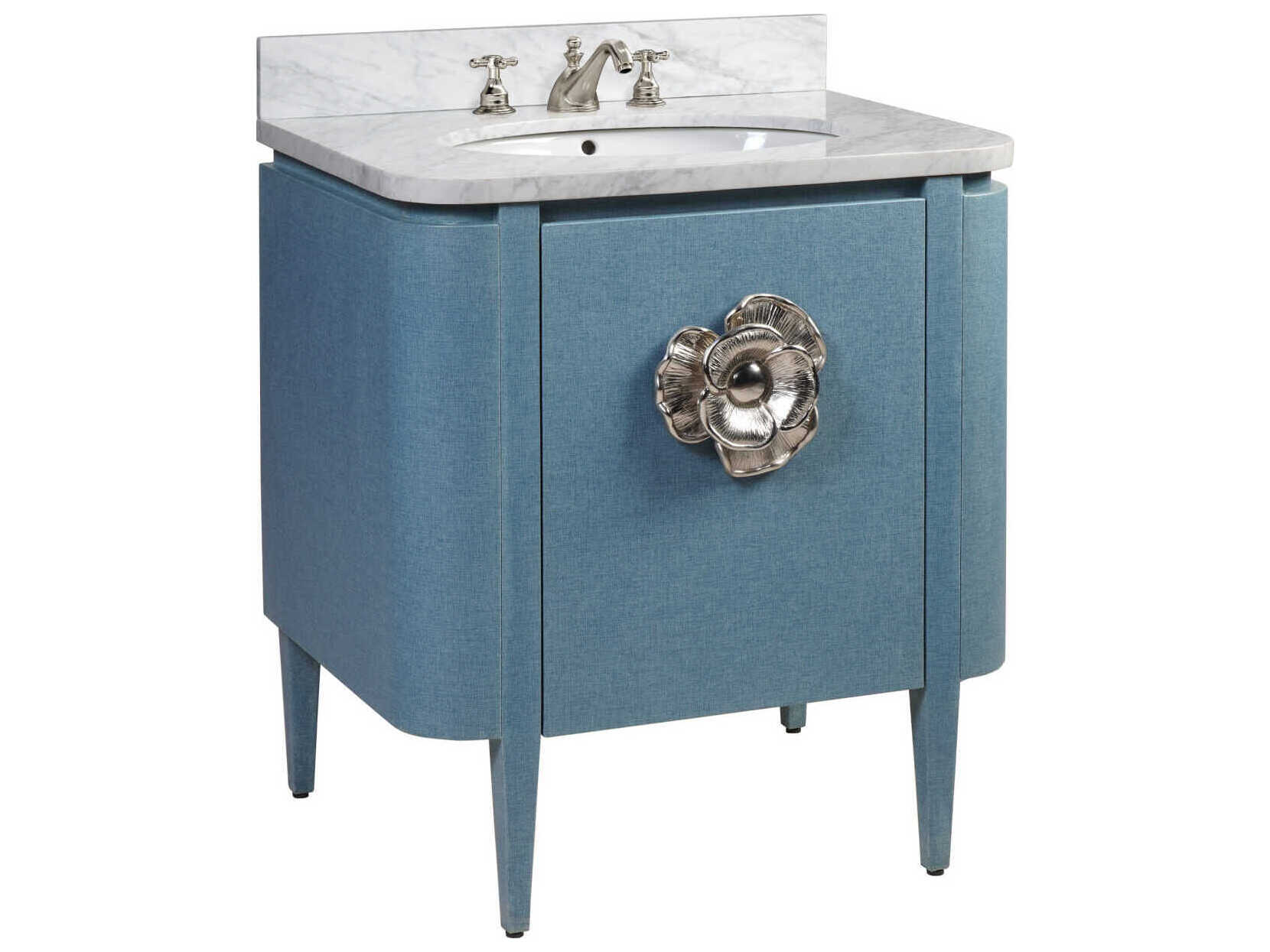 Currey & Company Briallen 30" Textured Blue Vanity