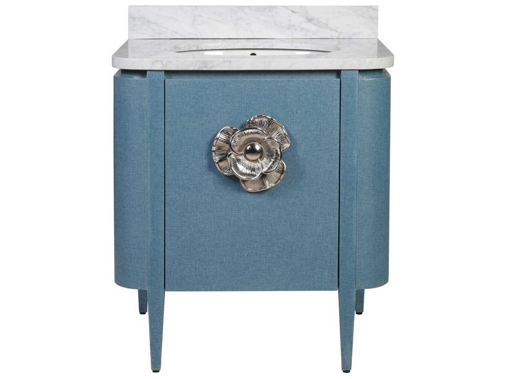 Currey & Company Briallen 30" Textured Blue Vanity