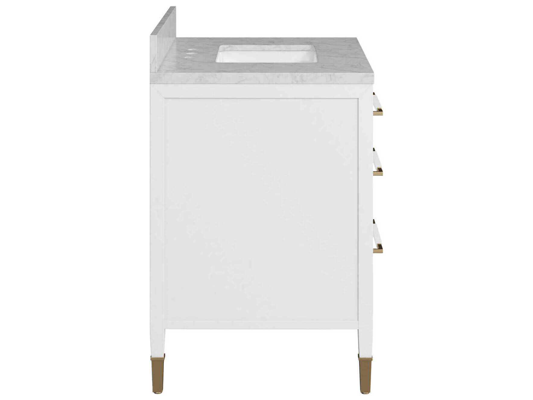 Currey & Company Verona 36" Polished White Vanity