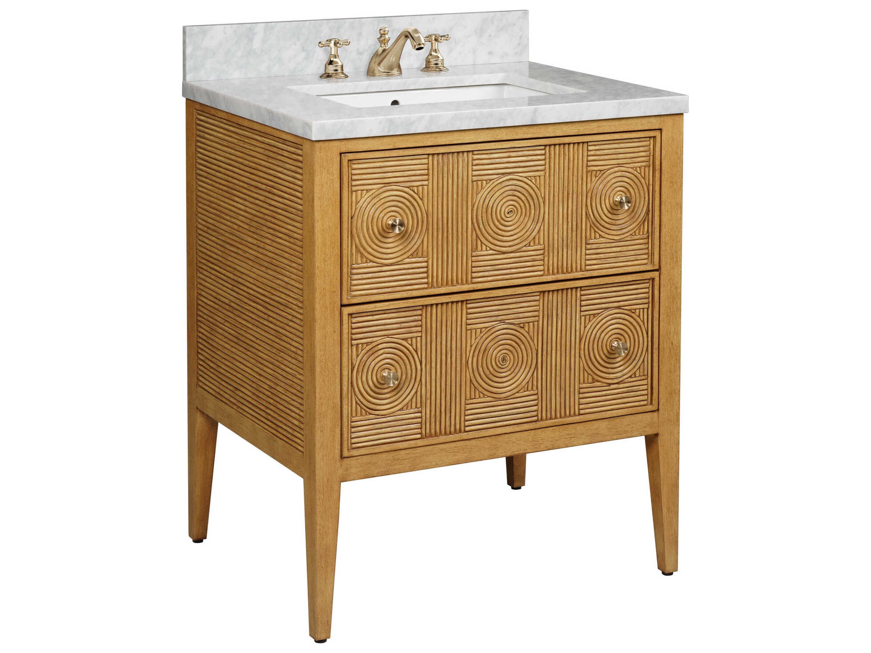 Currey & Company Santos 28" Textured Beige Vanity
