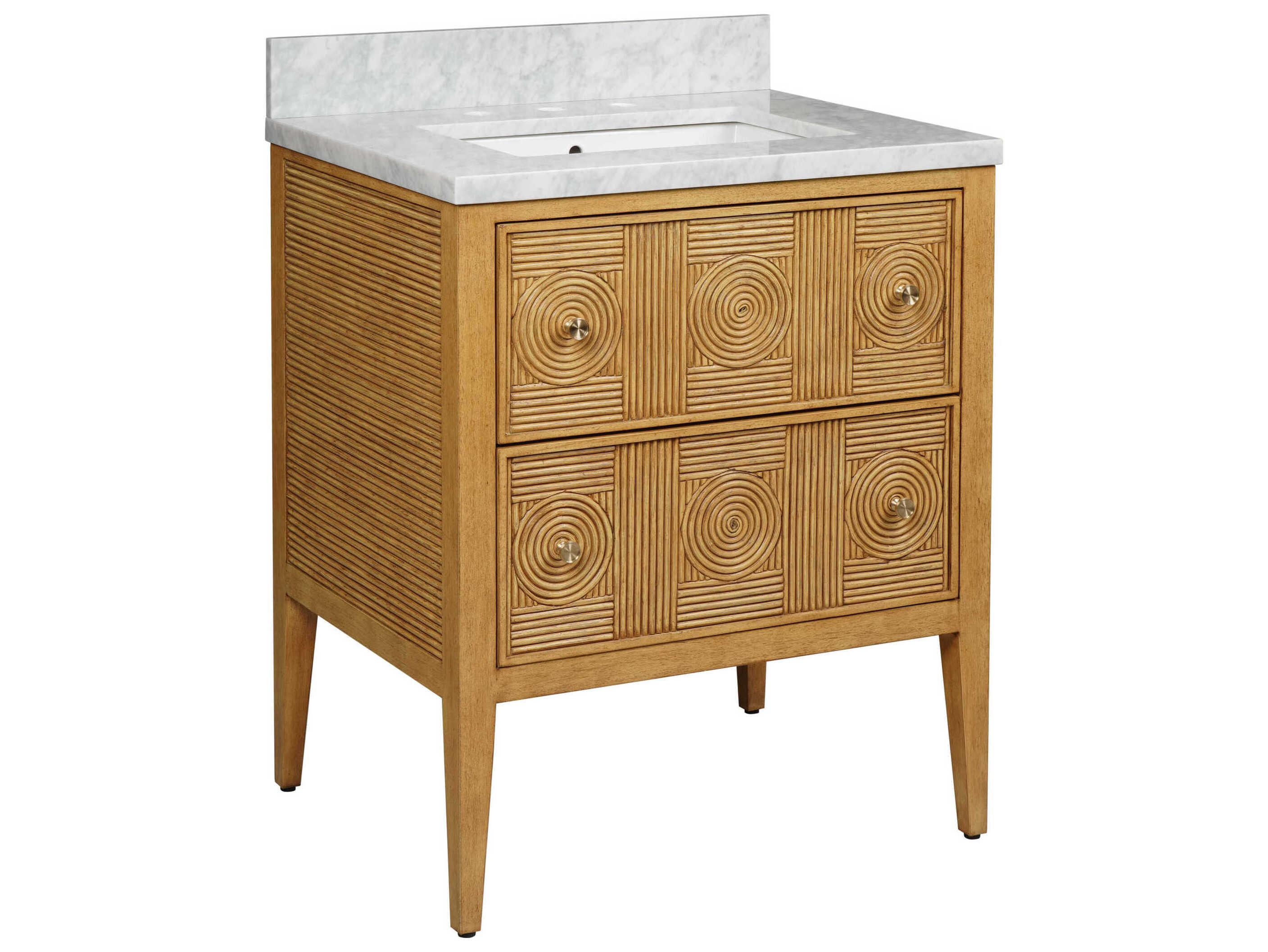 Currey & Company Santos 28" Textured Beige Vanity