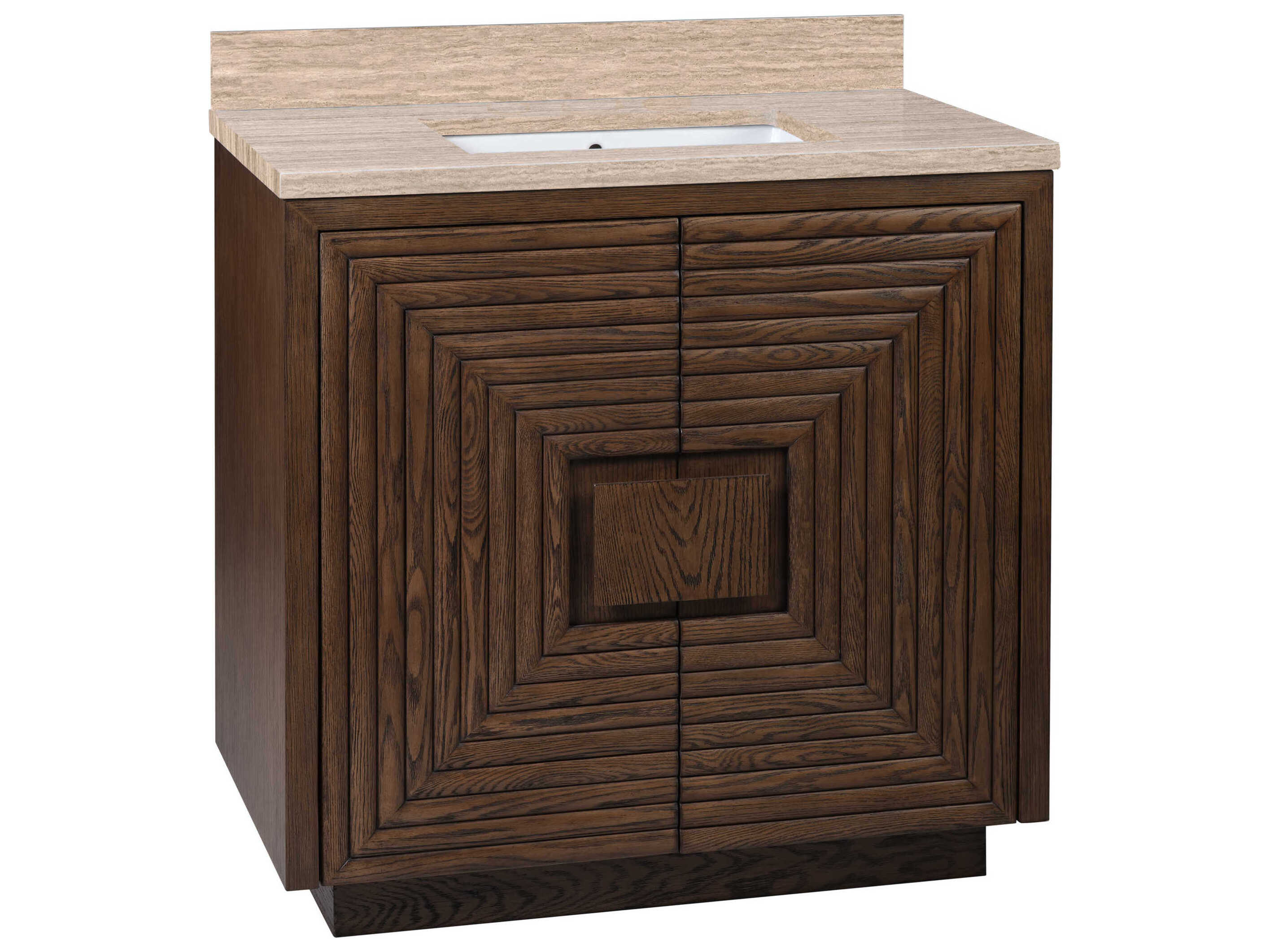 Currey & Company Morombe 36" Cocoa Natural White Vanity