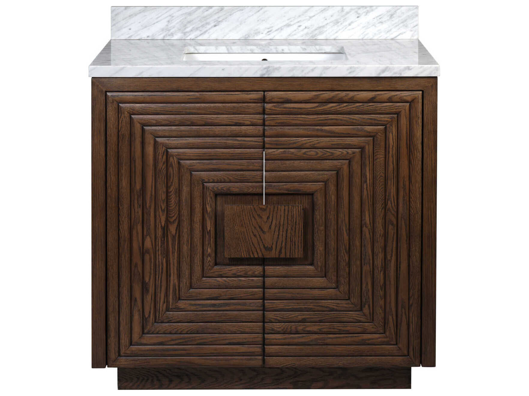 Currey & Company Morombe 36" Cocoa Marble Vanity