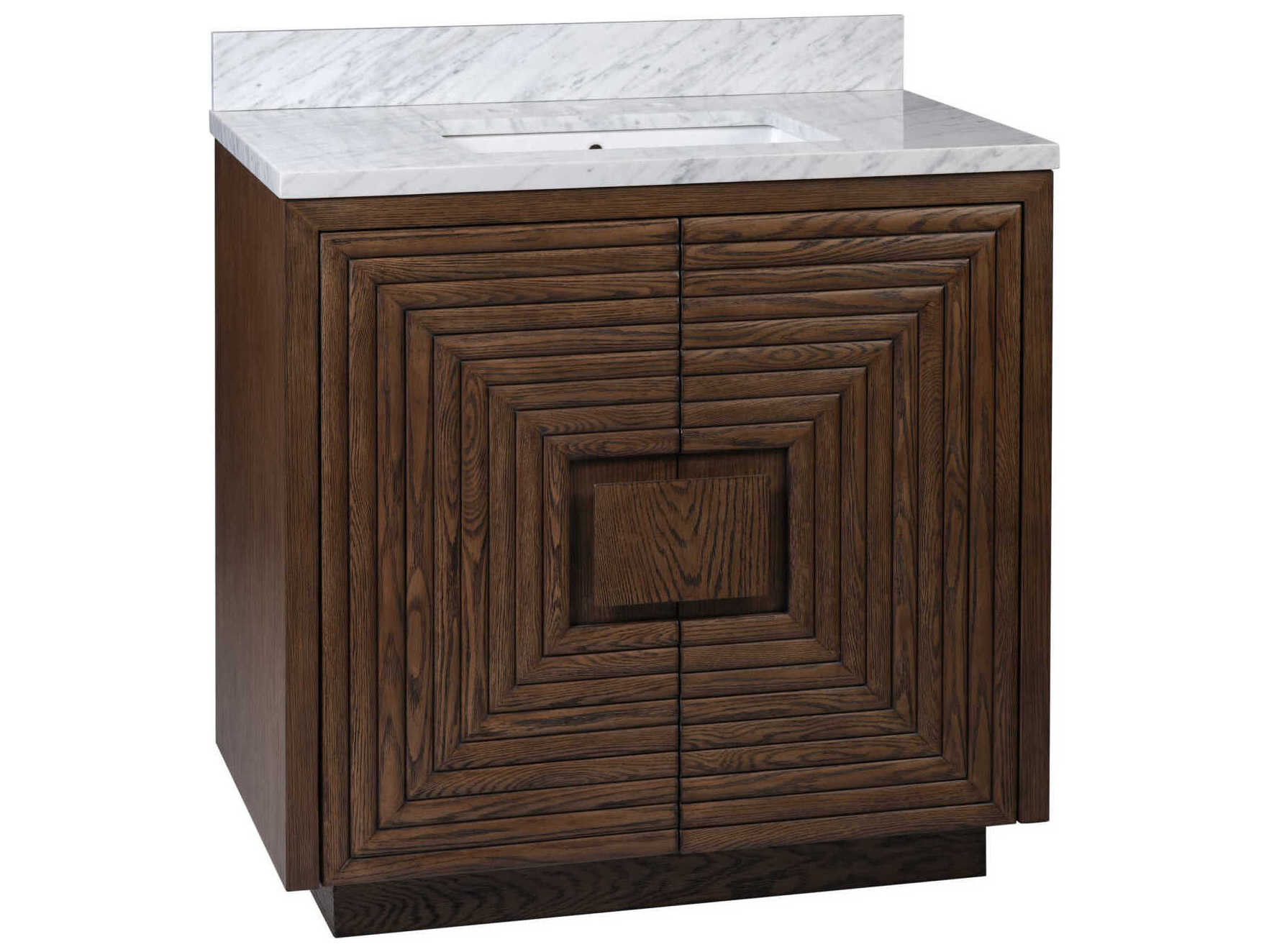 Currey & Company Morombe 36" Cocoa Marble Vanity