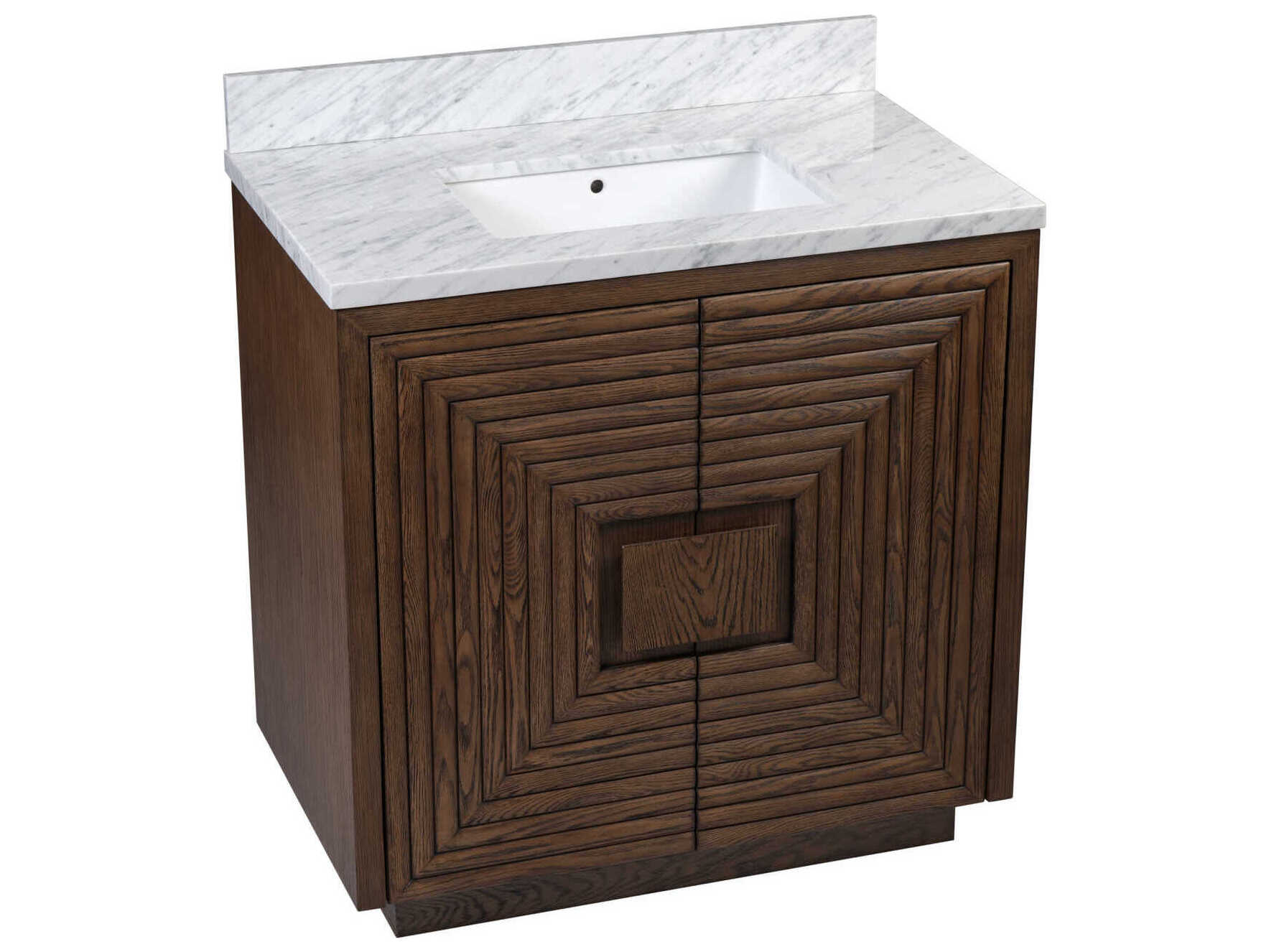 Currey & Company Morombe 36" Cocoa Marble Vanity