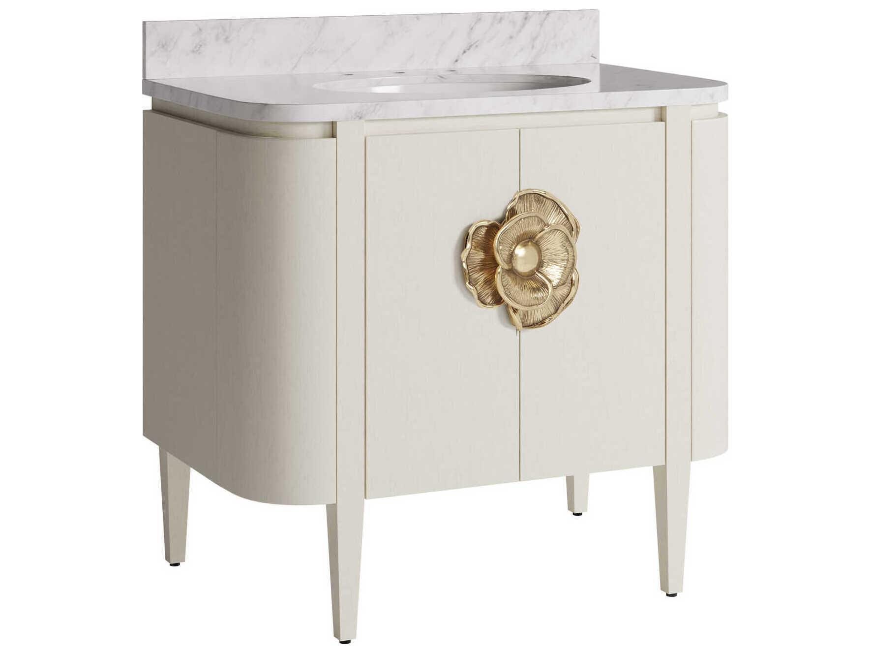 Currey & Company Briallen 36" White Vanity