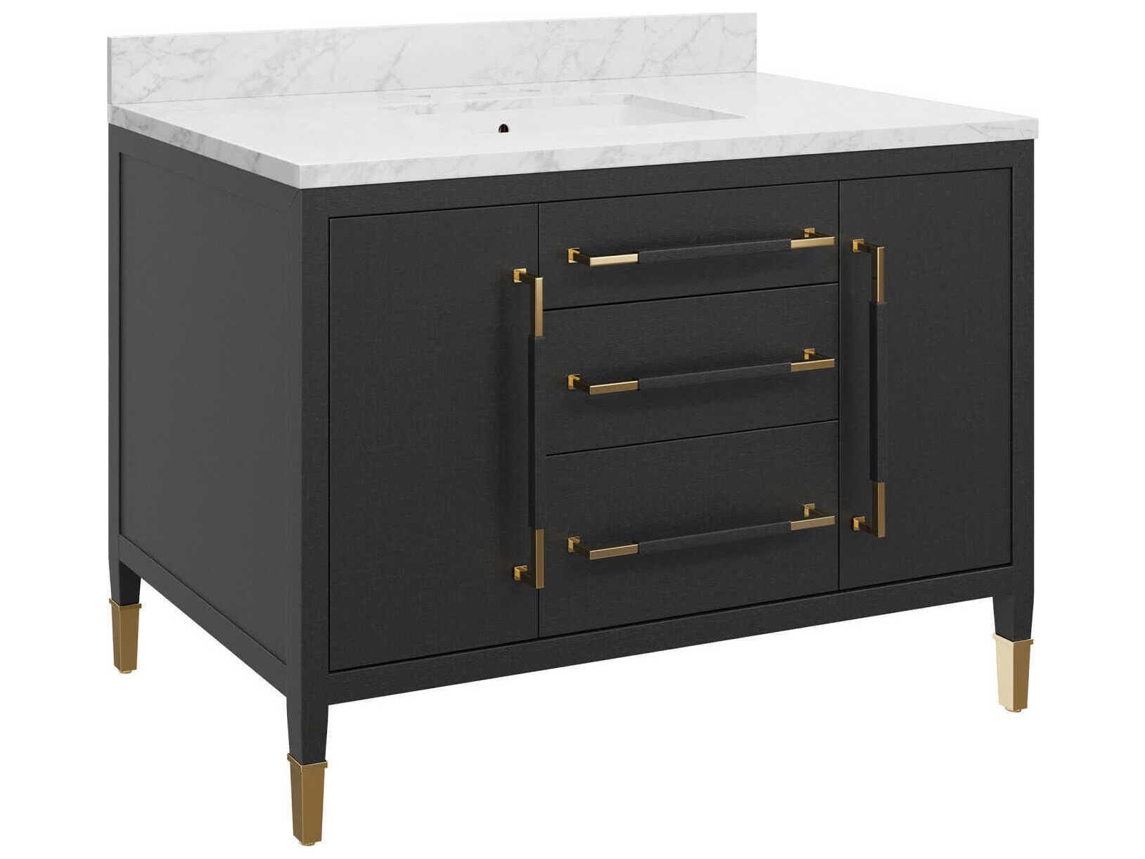Currey & Company Verona 48" Black Vanity