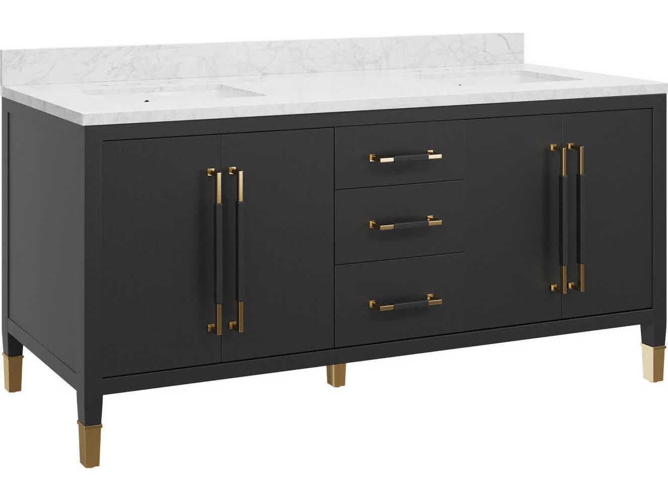 Currey & Company Verona 72" Black Vanity