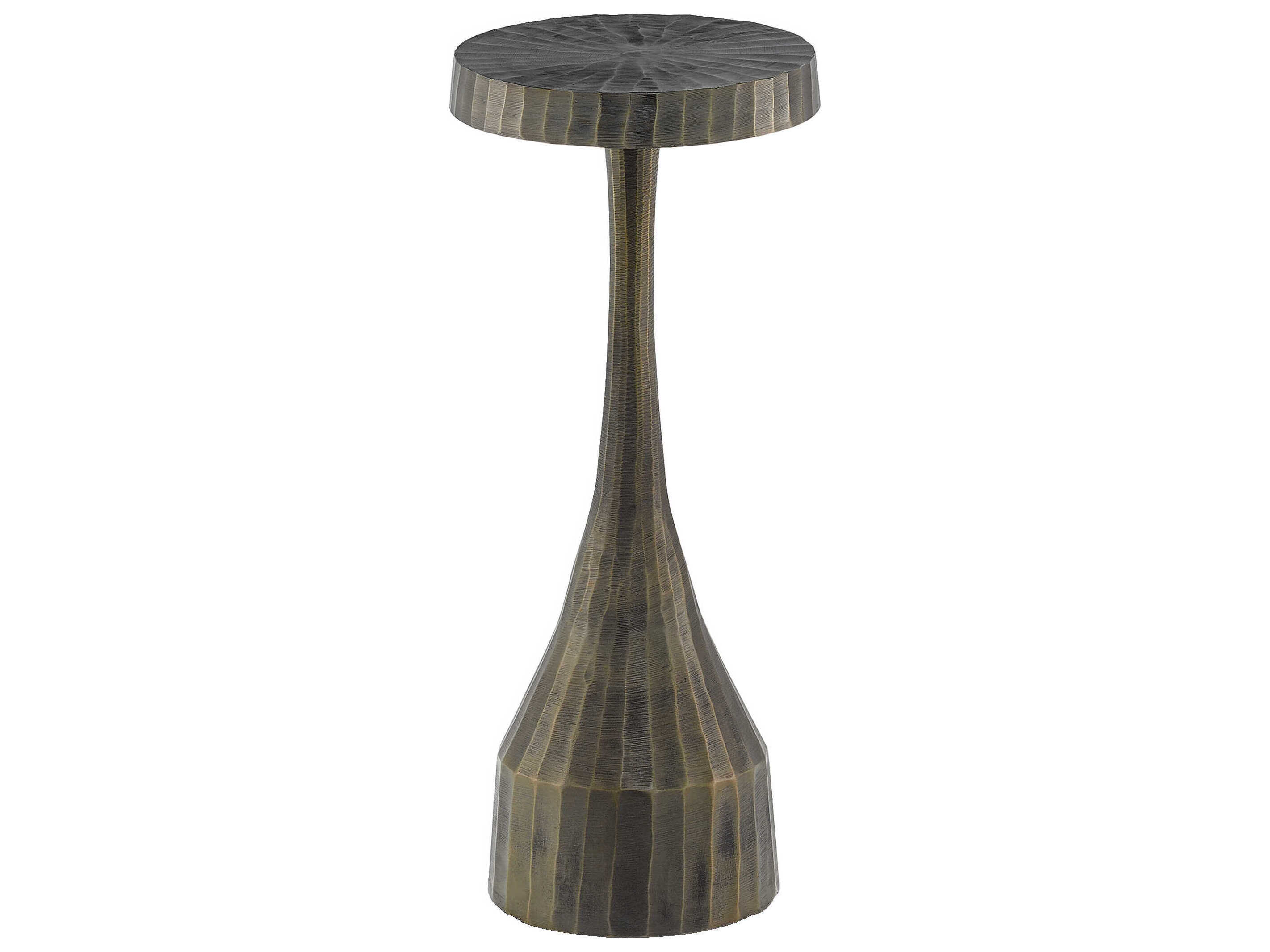 urrey & Company Luca Round Metal End Table