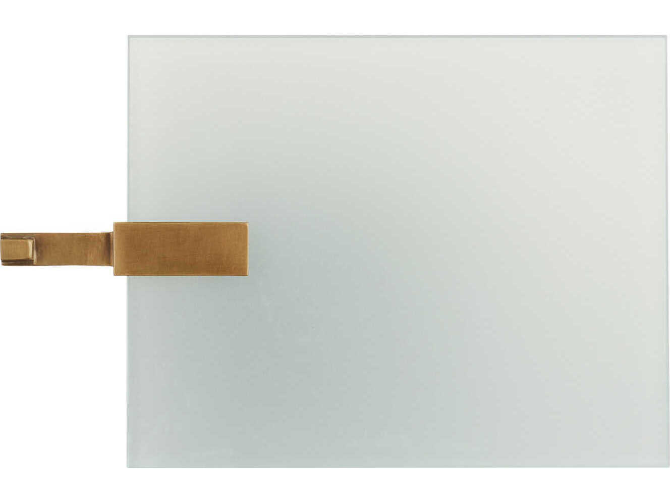 Currey & Company Neil Rectangular Glass Antique Brass Black End Table