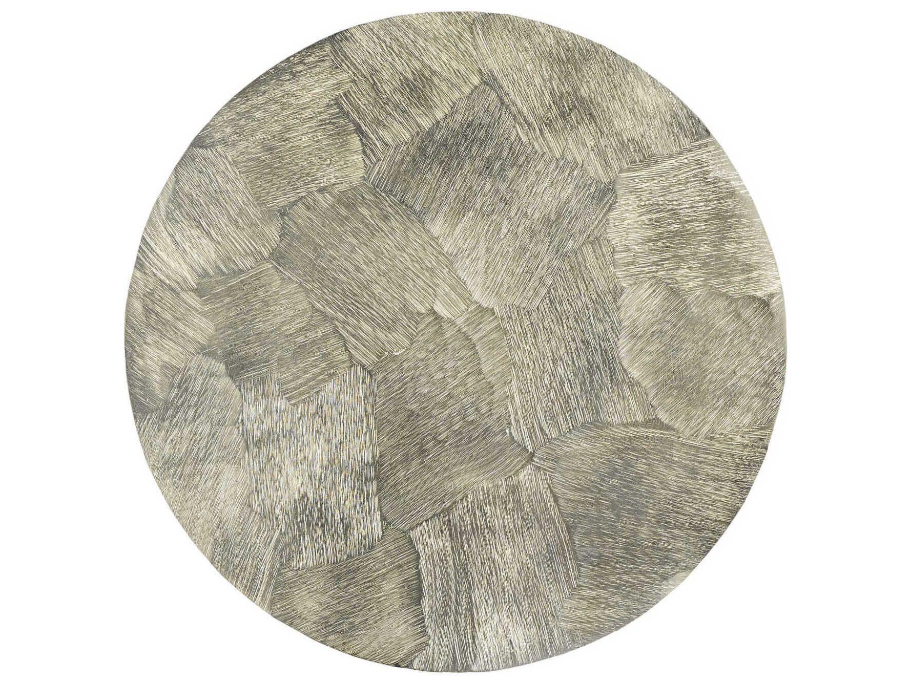 Currey & Company Talia Round Metal Champagne Gold End Table