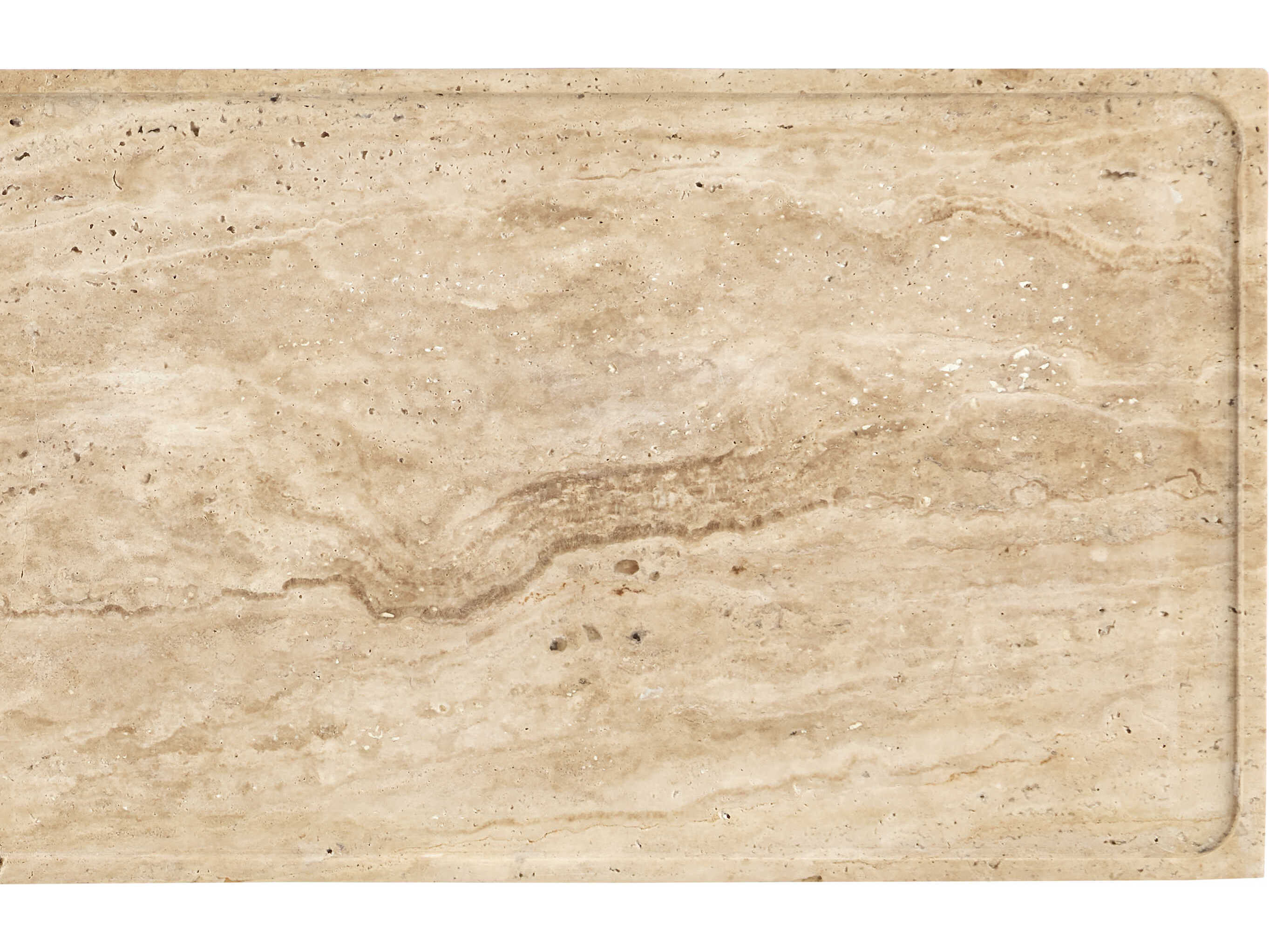 Currey & Company Boyles Rectangular Stone Natural Black Console Table