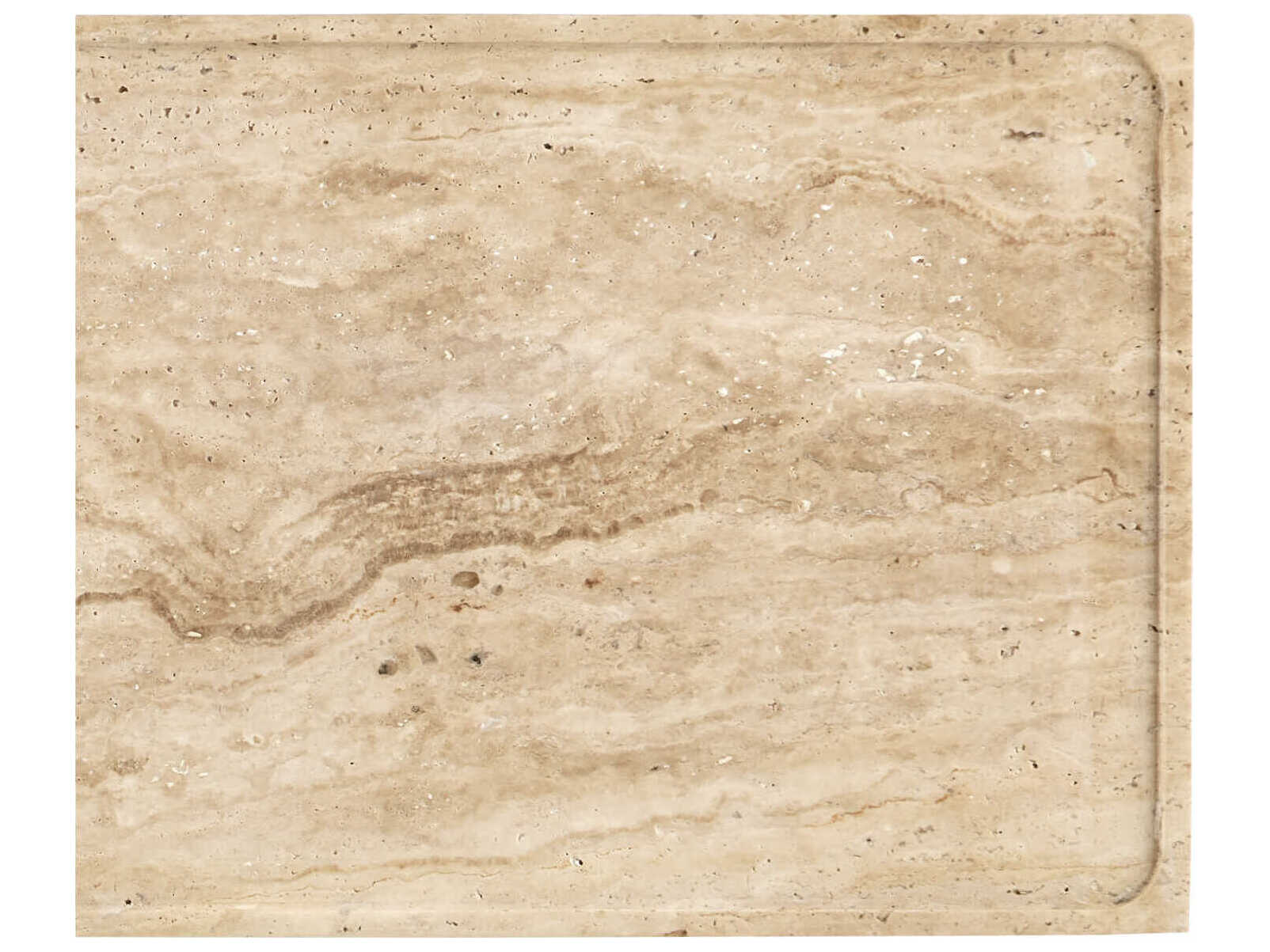 Currey & Company Boyles Rectangular Stone Natural Black End Table