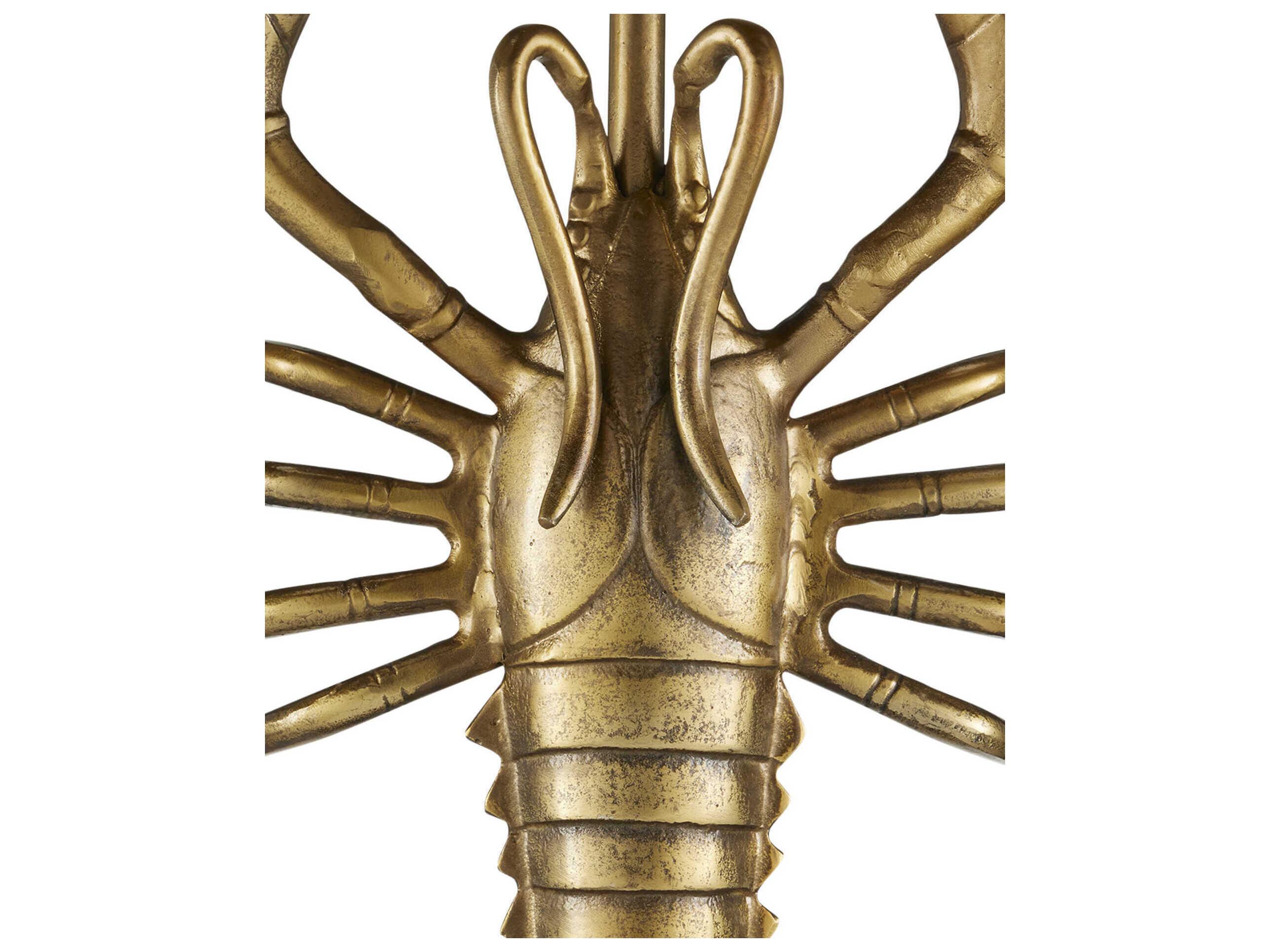 Currey & Company Georgetown Round Metal Antique Brass End Table