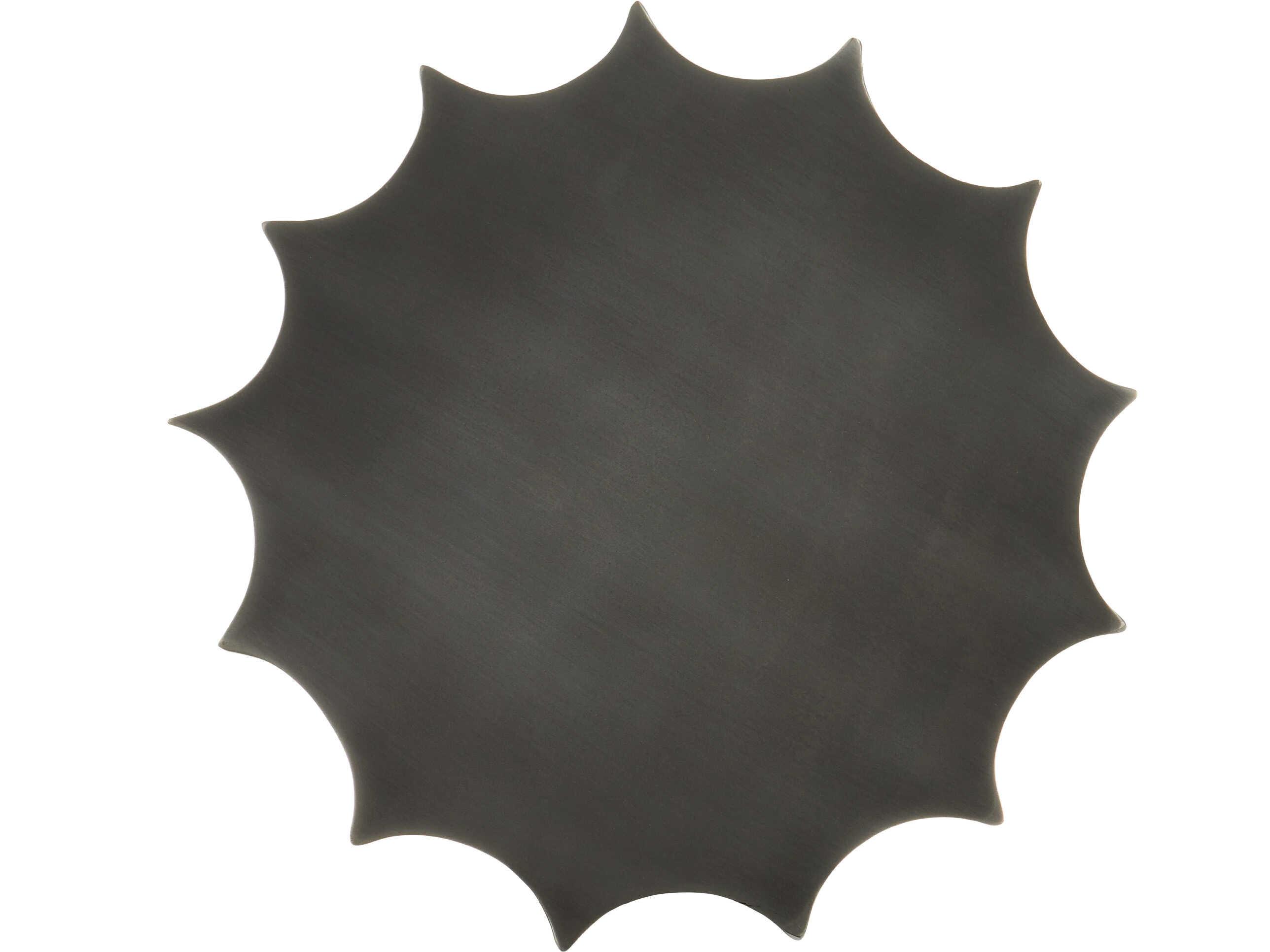 Currey & Company Kanti 11" Round Metal Graphite End Table