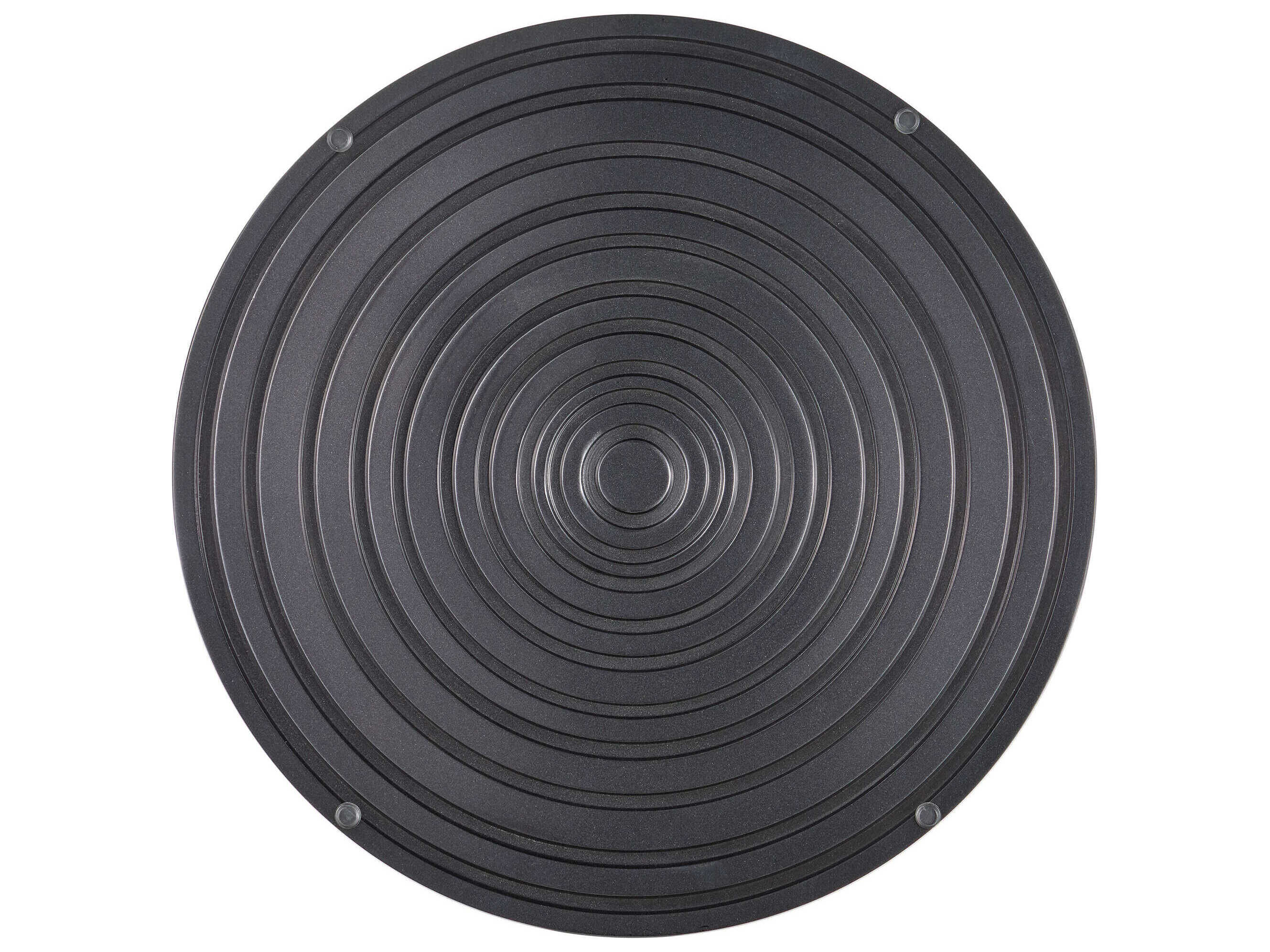 Currey & Company Erno Round Glass Black Nickel End Table