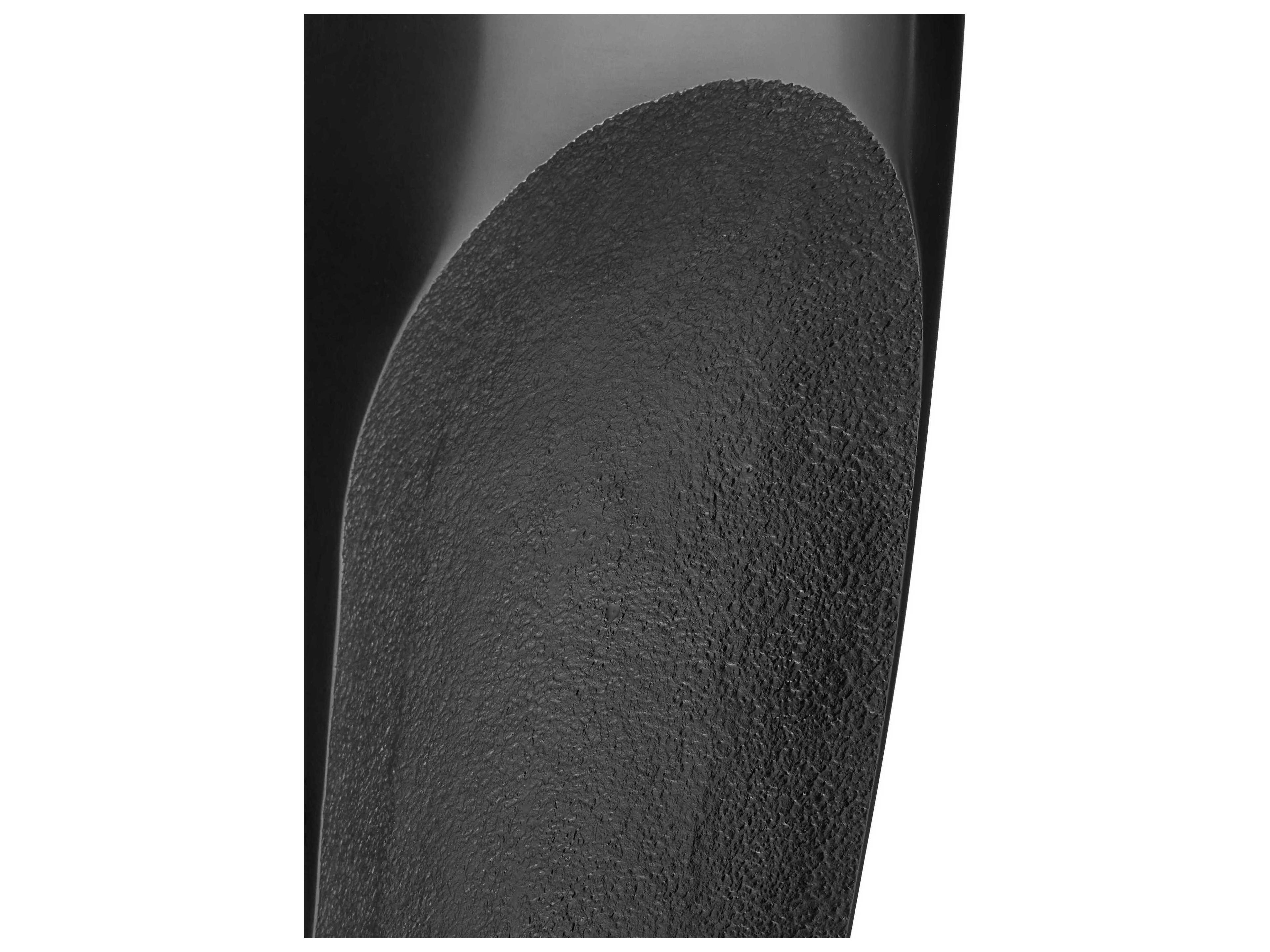 Currey & Company Lemy Round Glass Black Coffee Table