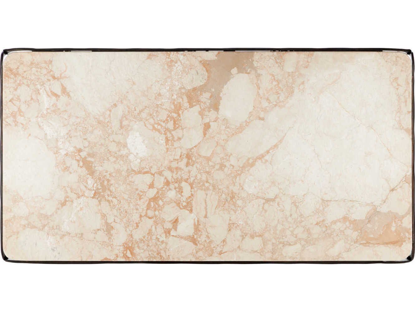 Currey & Company Crema Rectangular Marble Coffee Table