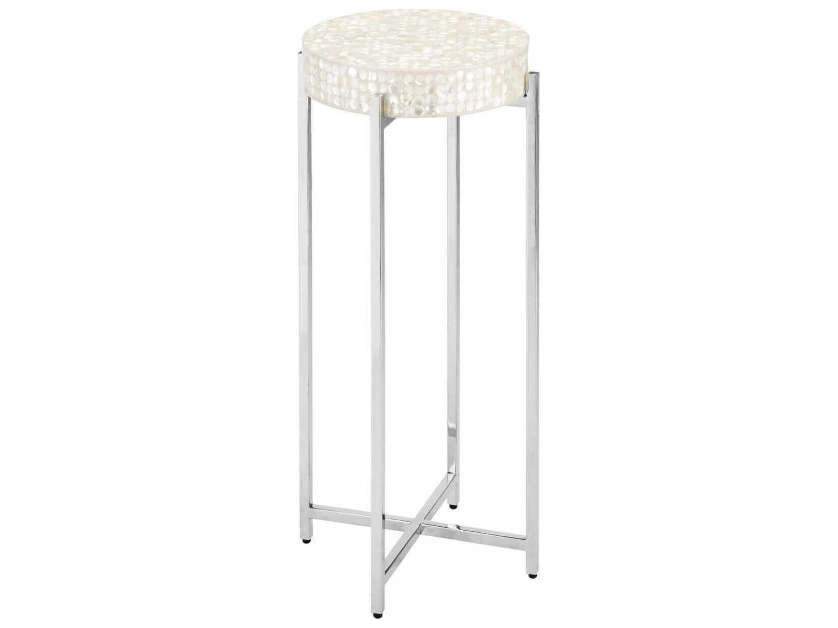 Currey & Company Gerri Dot Mother of Pearl End Table