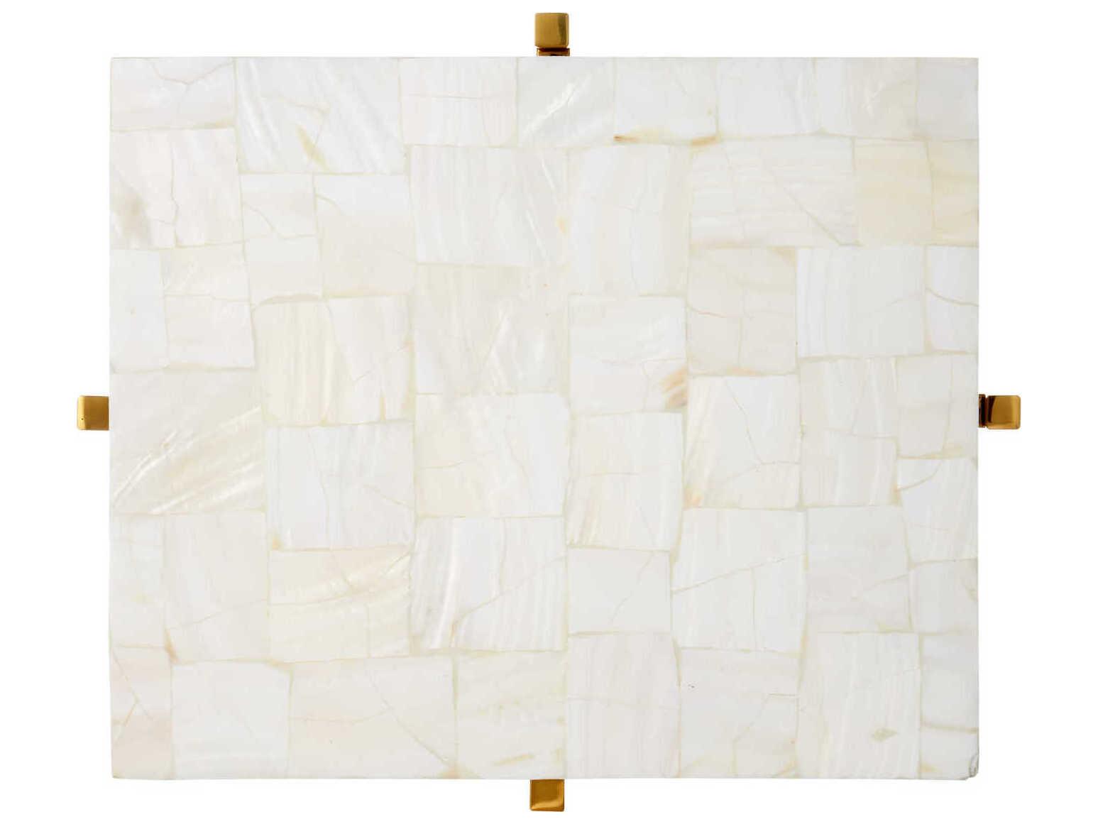 Currey & Company Casey Mother of Pearl End Table