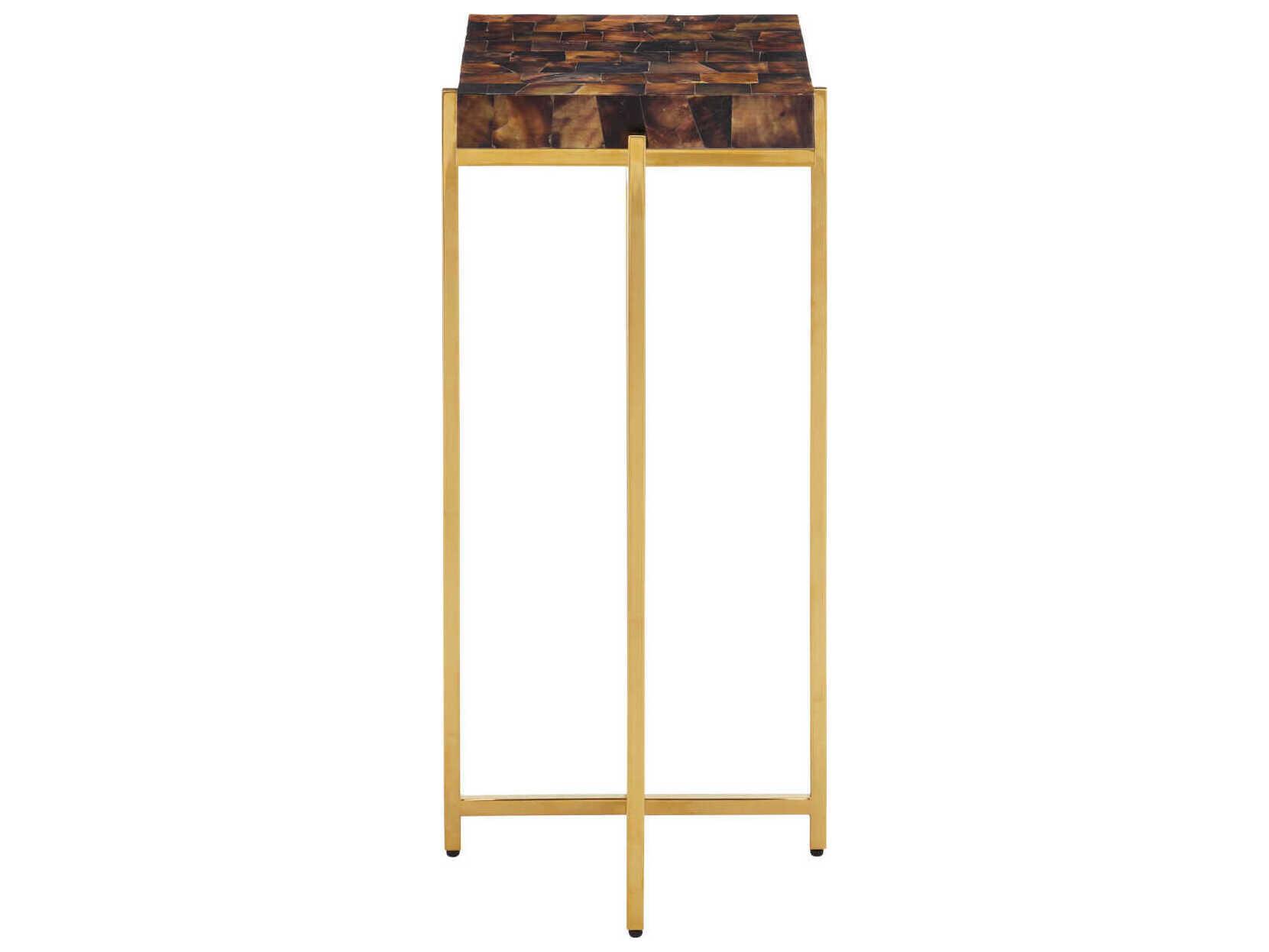 Currey & Company Casey Brown End Table