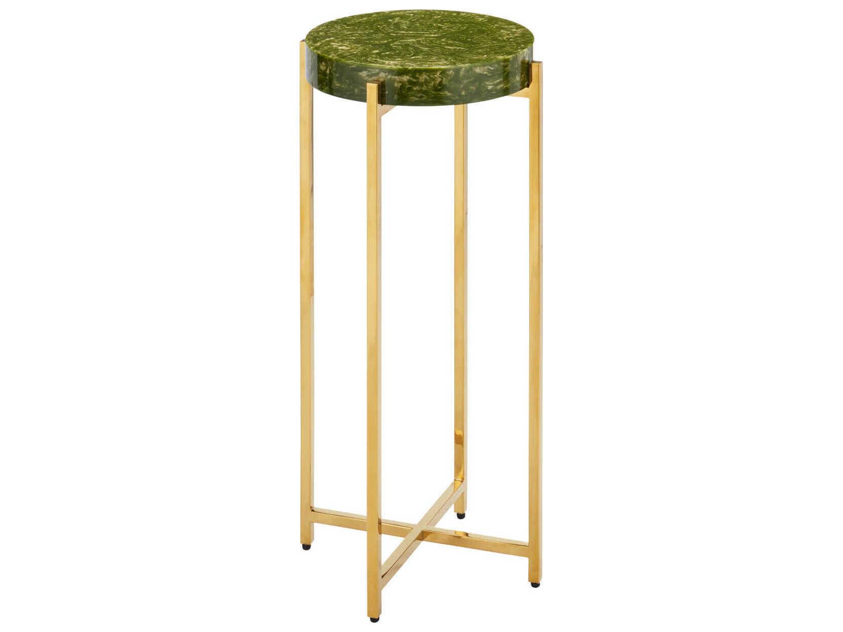 Currey & Company Rina Green End Table