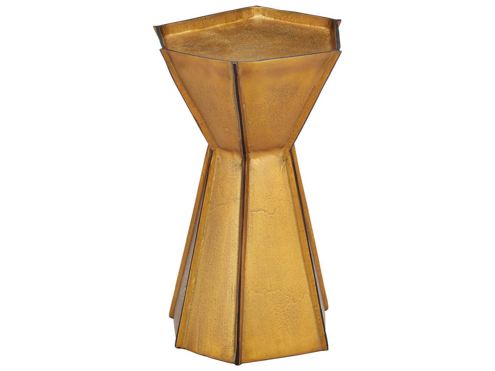 Currey & Company Merola Gold End Table