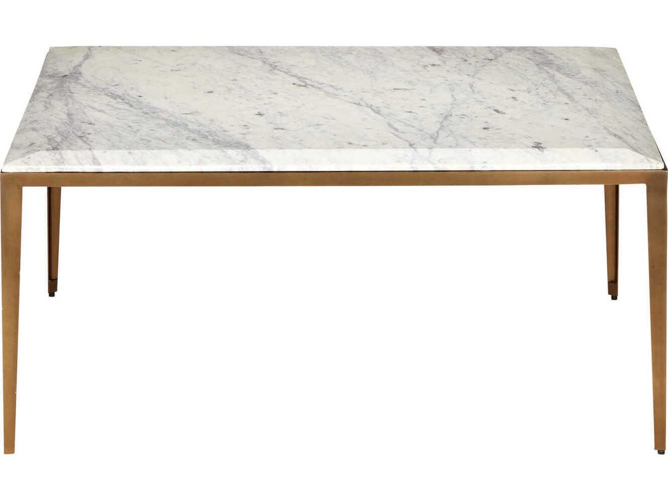 Currey & Company Oblique Marble Coffee Table