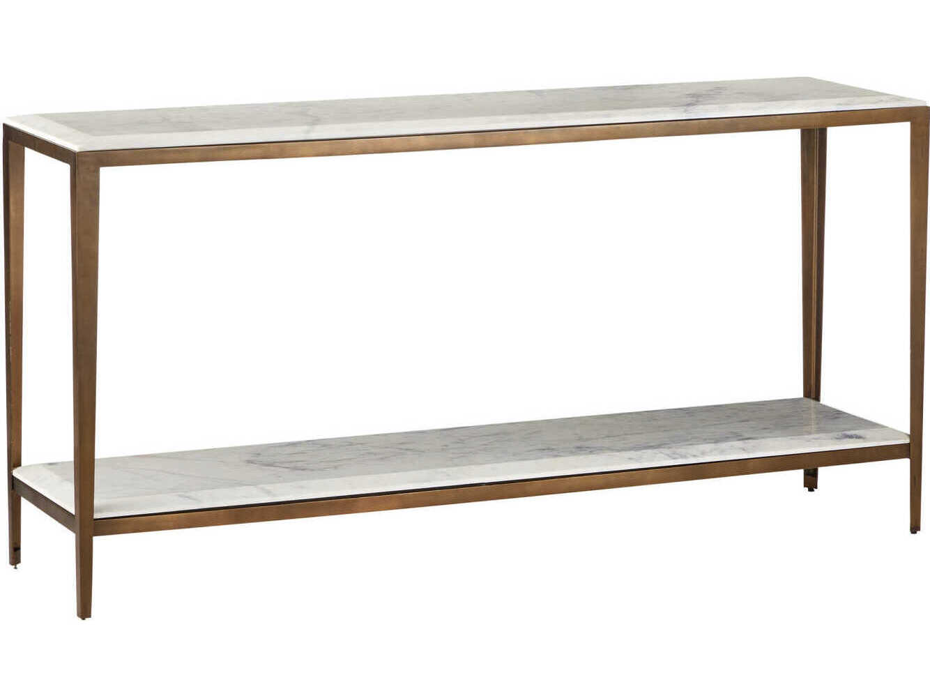 Currey & Company Oblique Marble Console Table