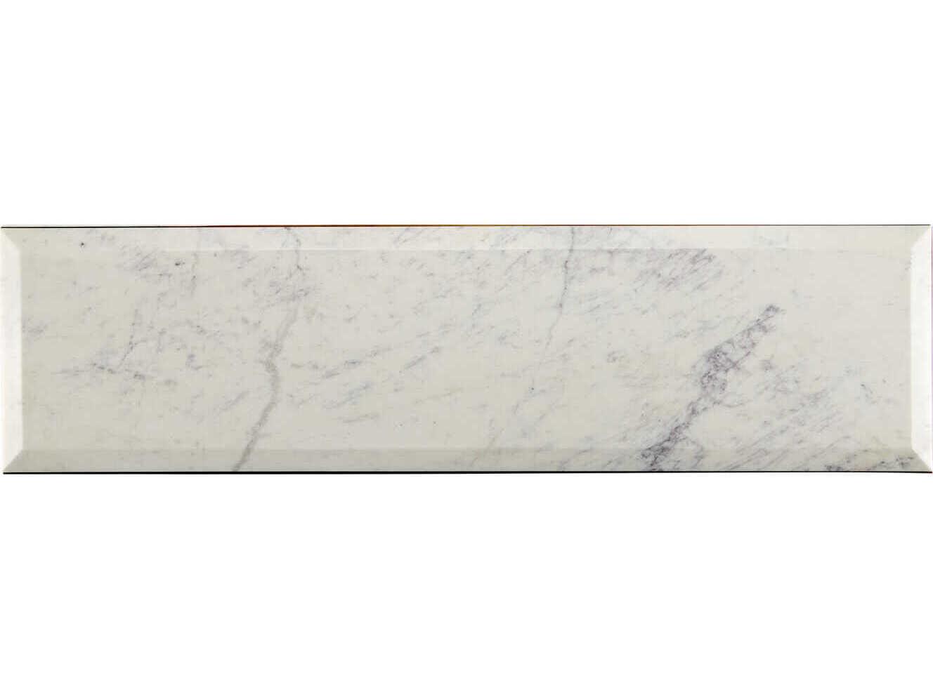 Currey & Company Oblique Marble Console Table
