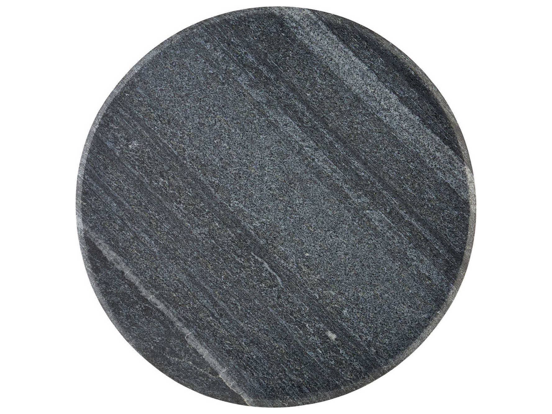 Currey & Company Miles Black Marble End Table