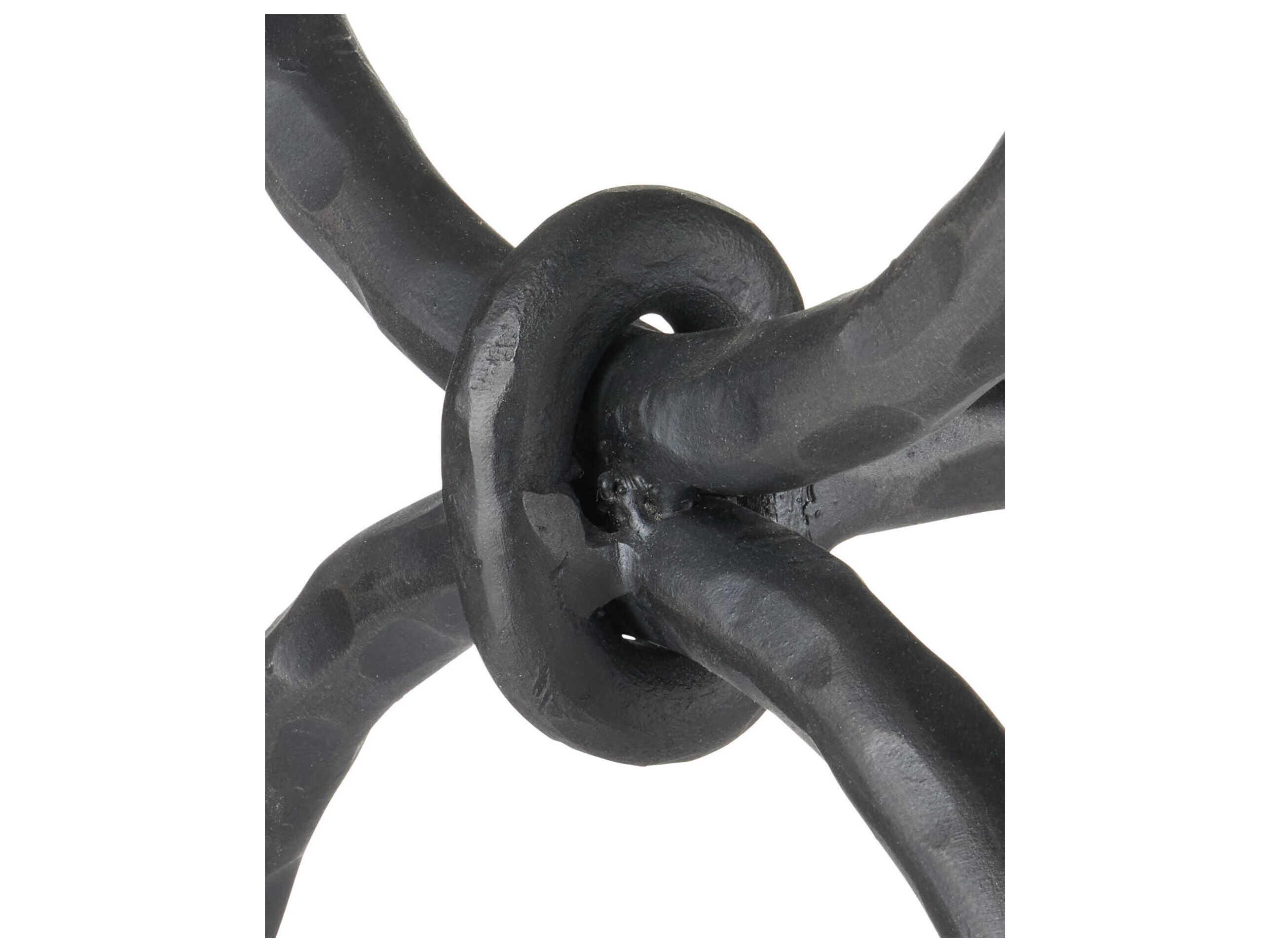 Currey & Company Agora White Travertine End Table