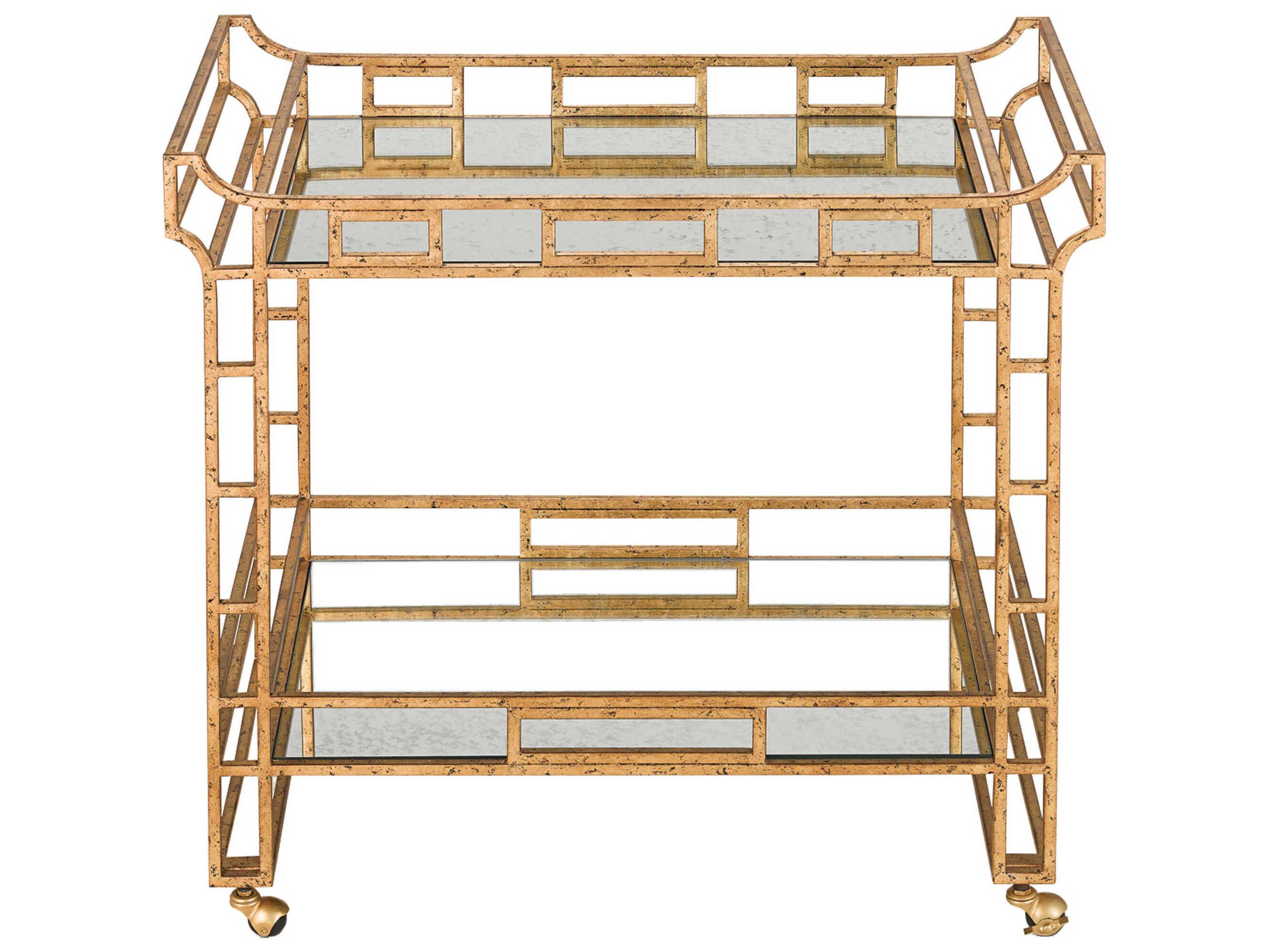 urrey & Company Odeon Glass Gold Bar Car