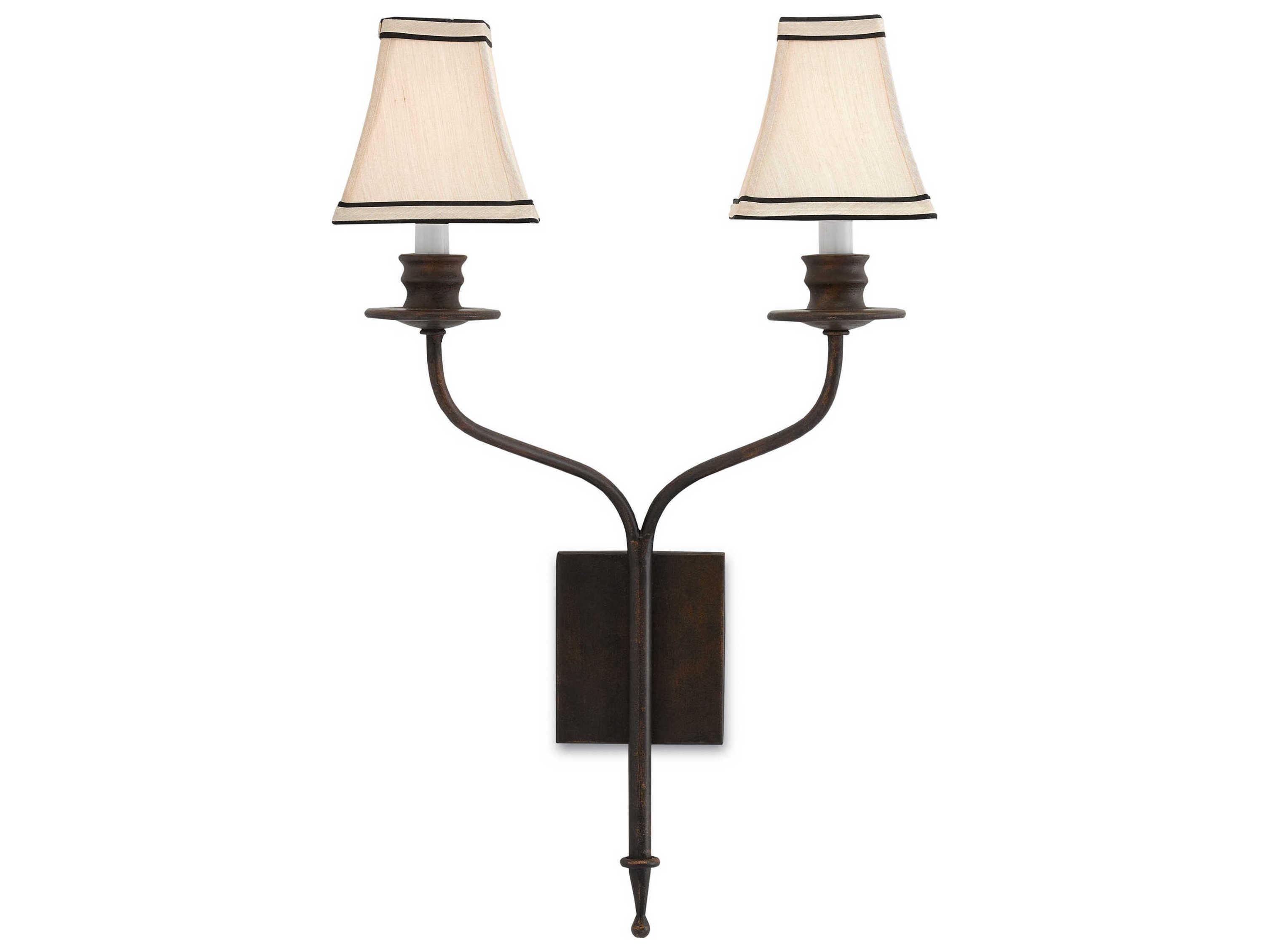 Currey & Company Highlight Bronze Gold Wall Sconce