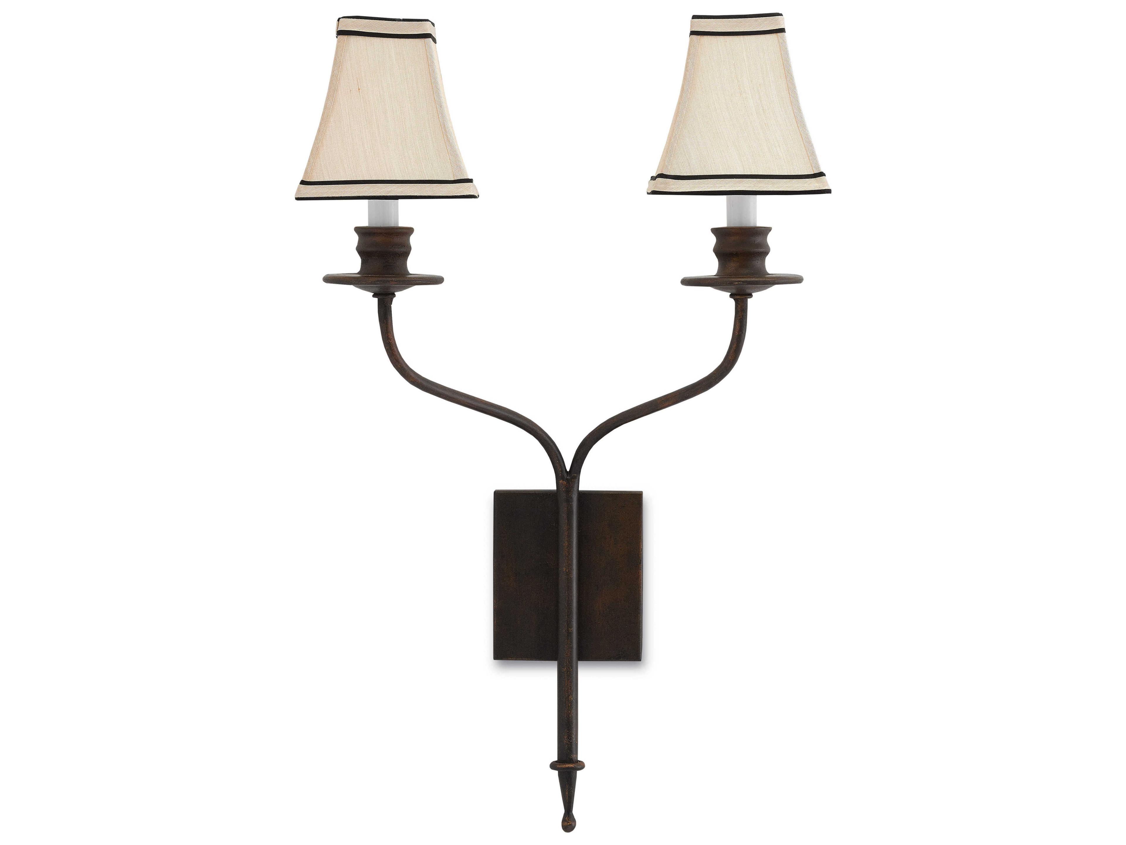 Currey & Company Highlight Bronze Gold Wall Sconce
