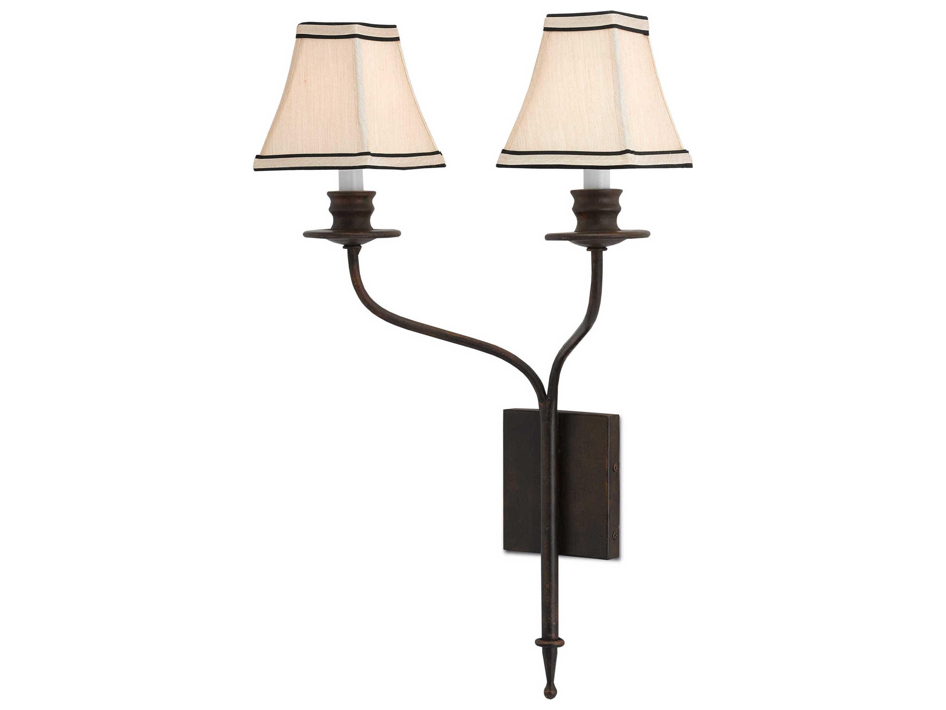 Currey & Company Highlight Bronze Gold Wall Sconce