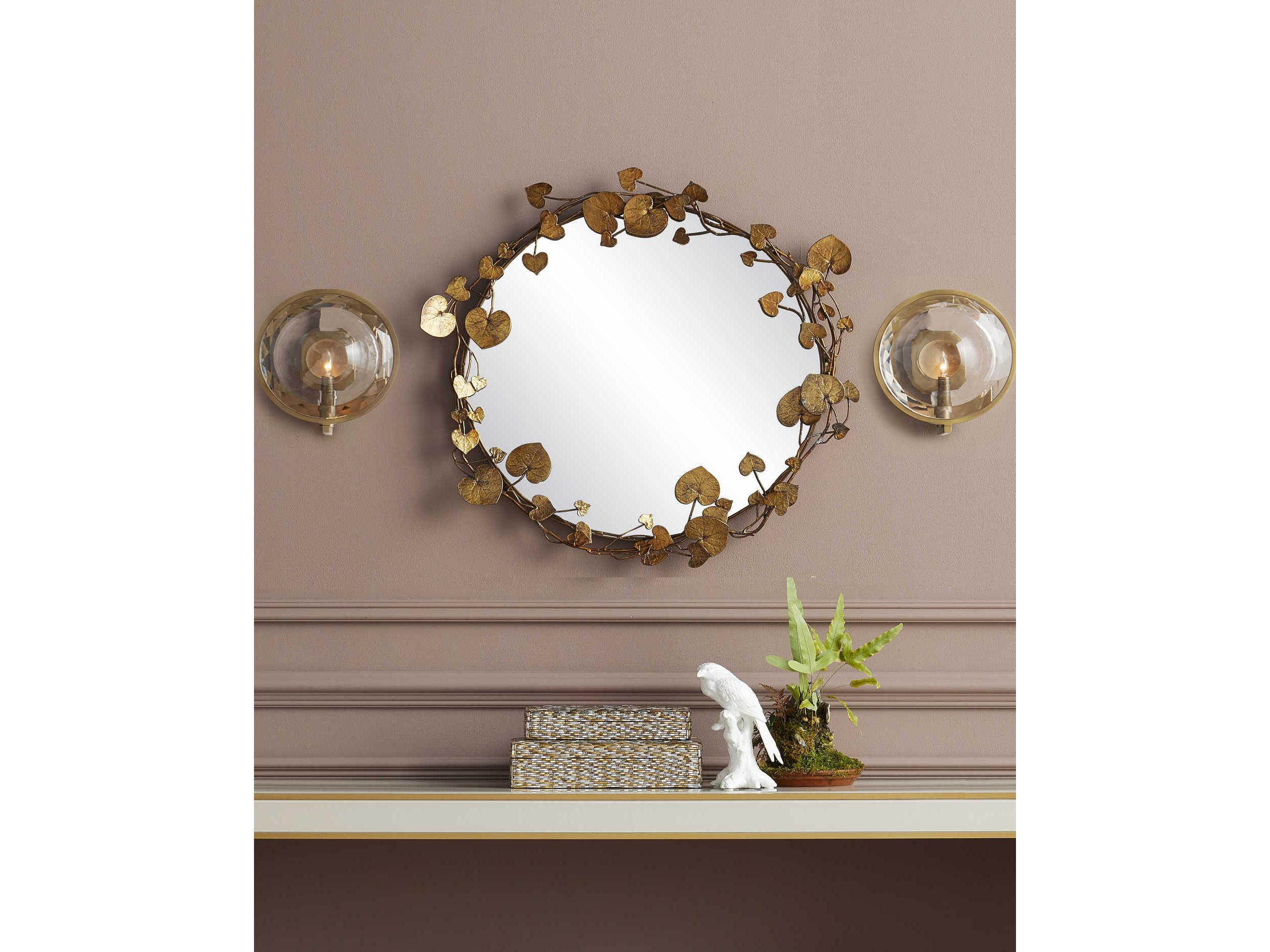 Currey & Company Marjiescope Antique Brass Wall Sconce