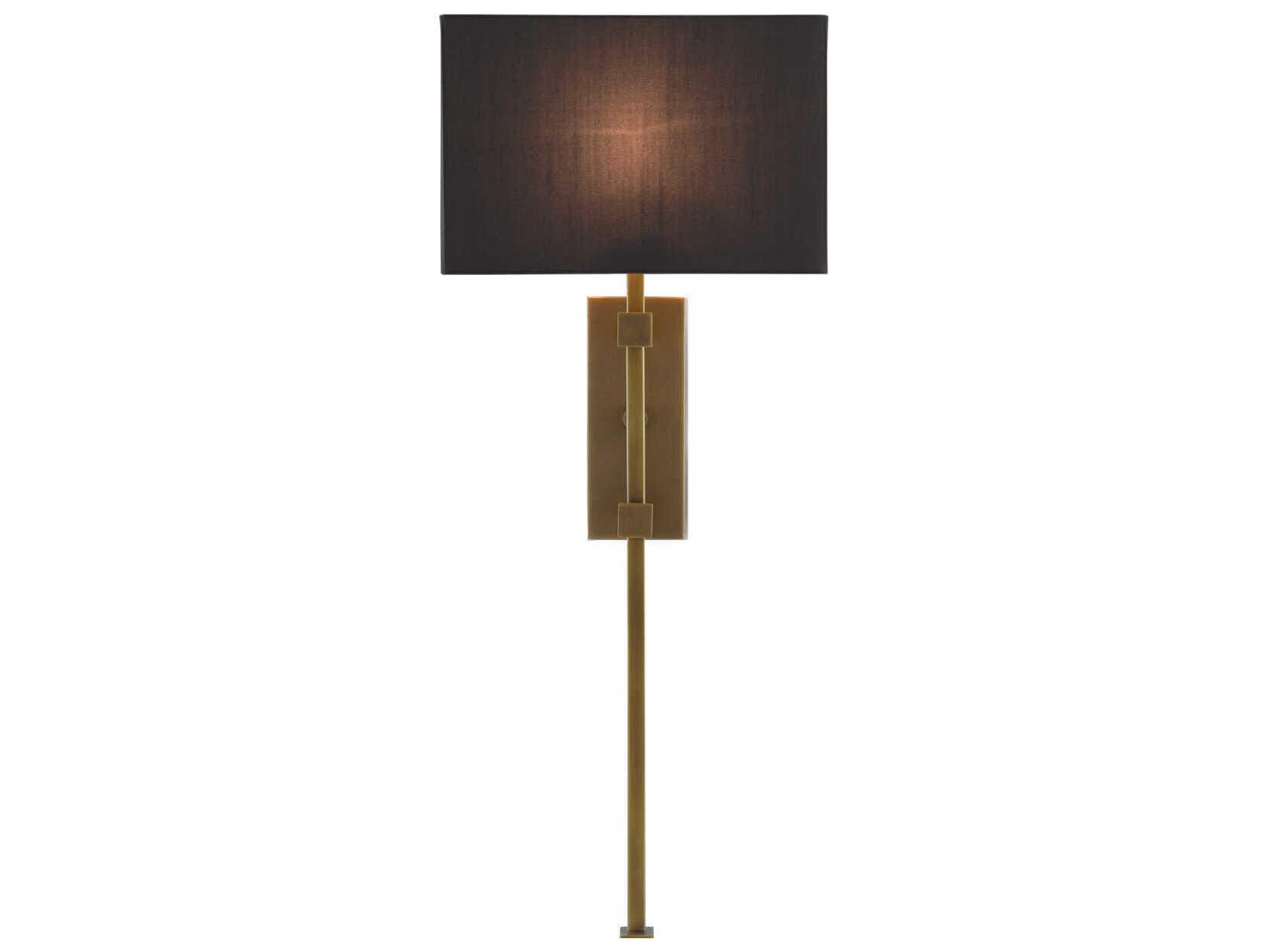 Currey & Company Edmund 1-Light Antique Brass Wall Sconce