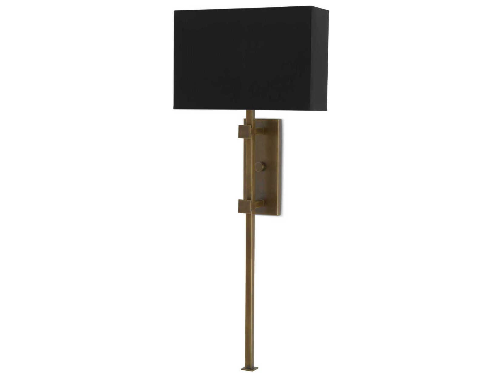 Currey & Company Edmund 1-Light Antique Brass Wall Sconce