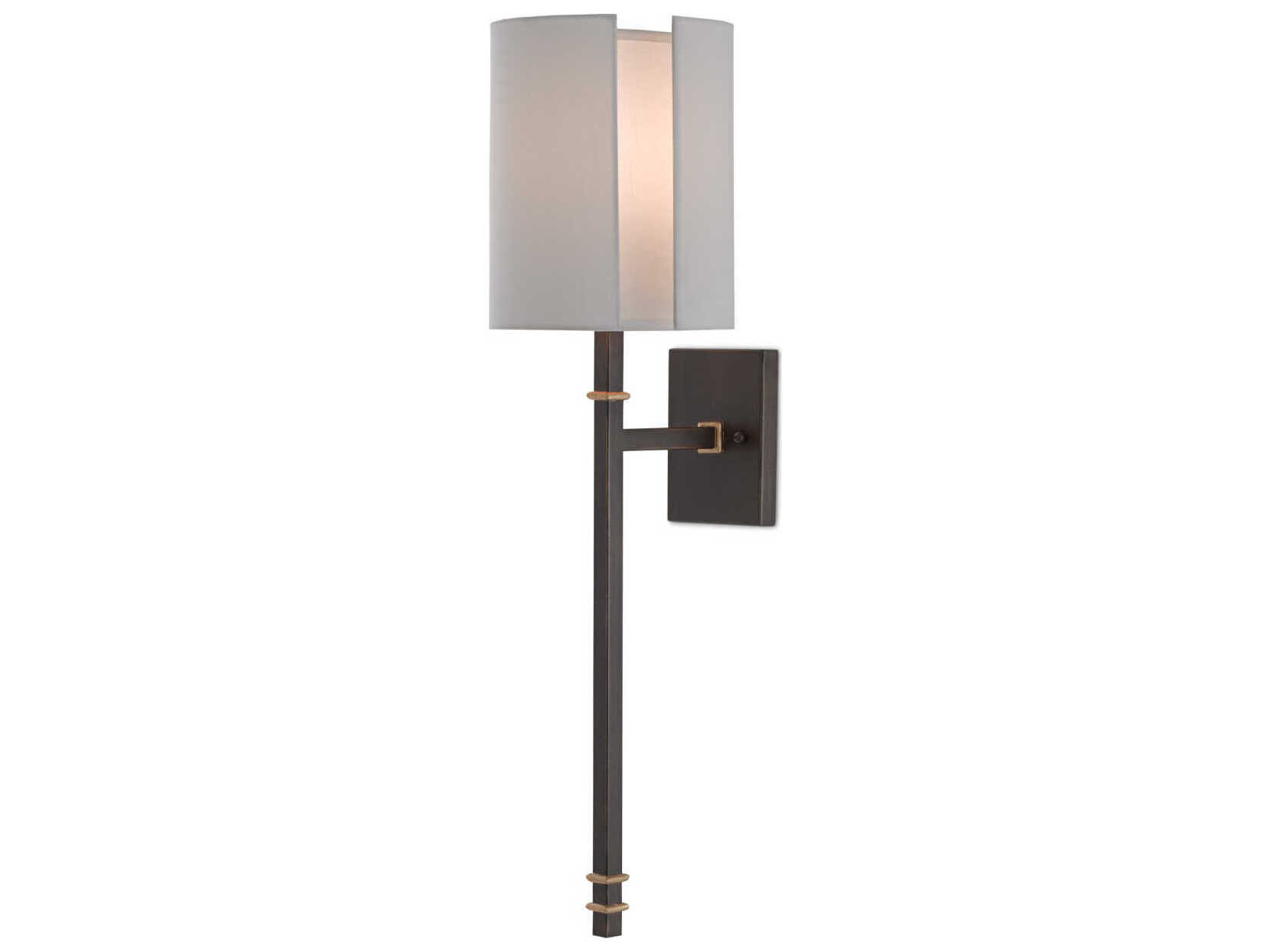 Currey & Company Rocher 1-Light Bronze Wall Sconce