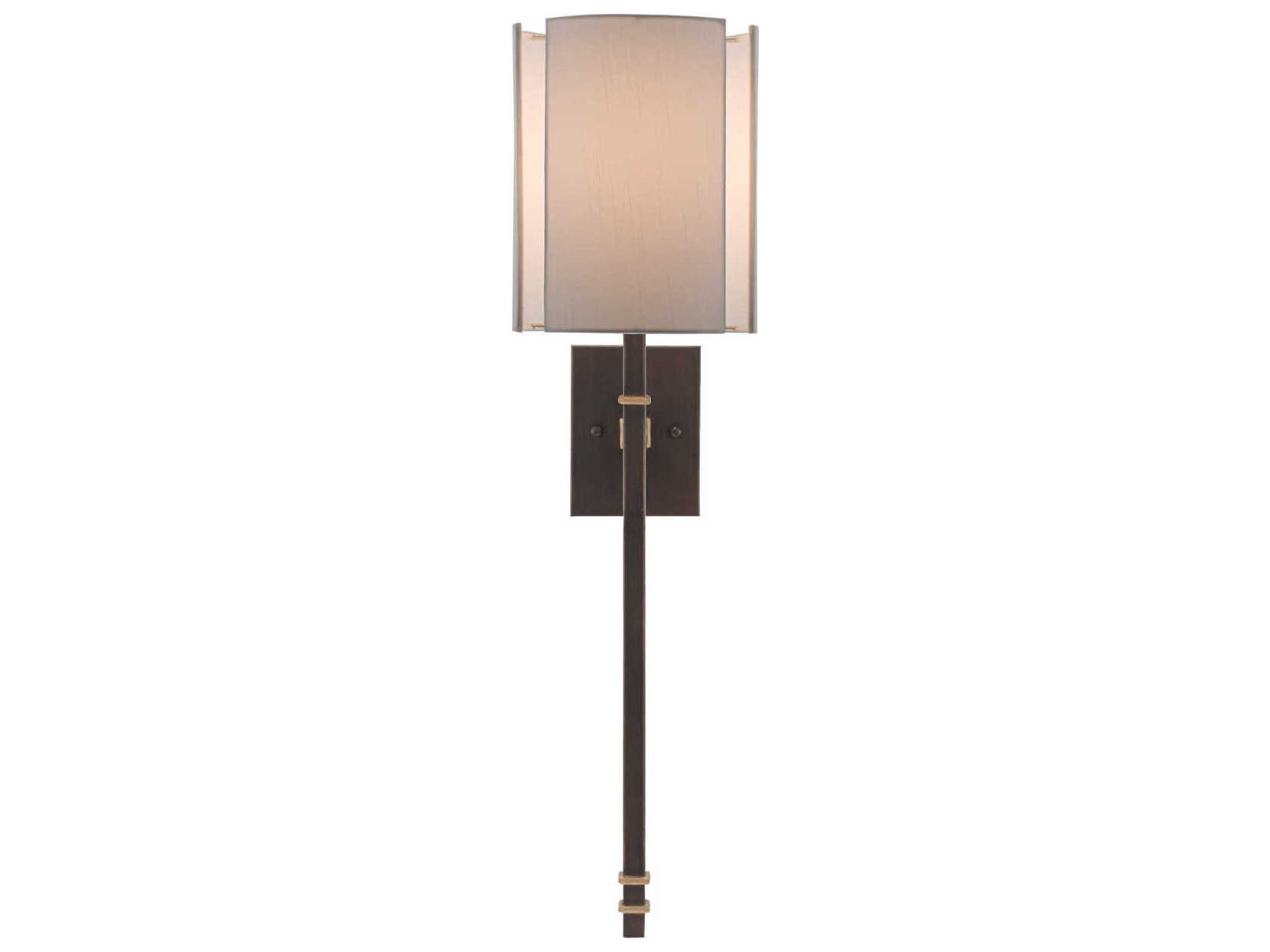 Currey & Company Rocher 1-Light Bronze Wall Sconce