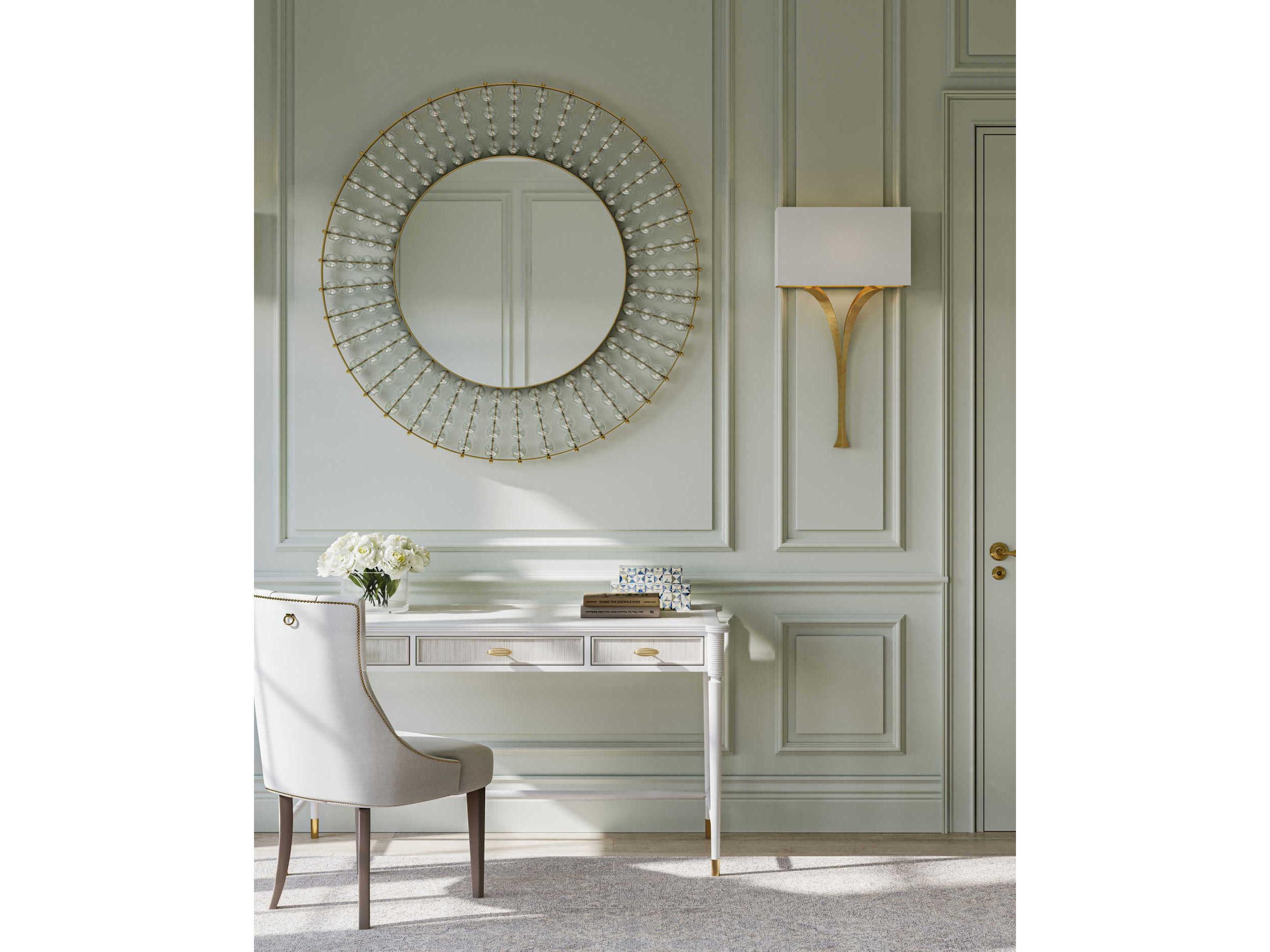 Currey & Company Choisy 1-Light Antique Gold Leaf LED Wall Sconce