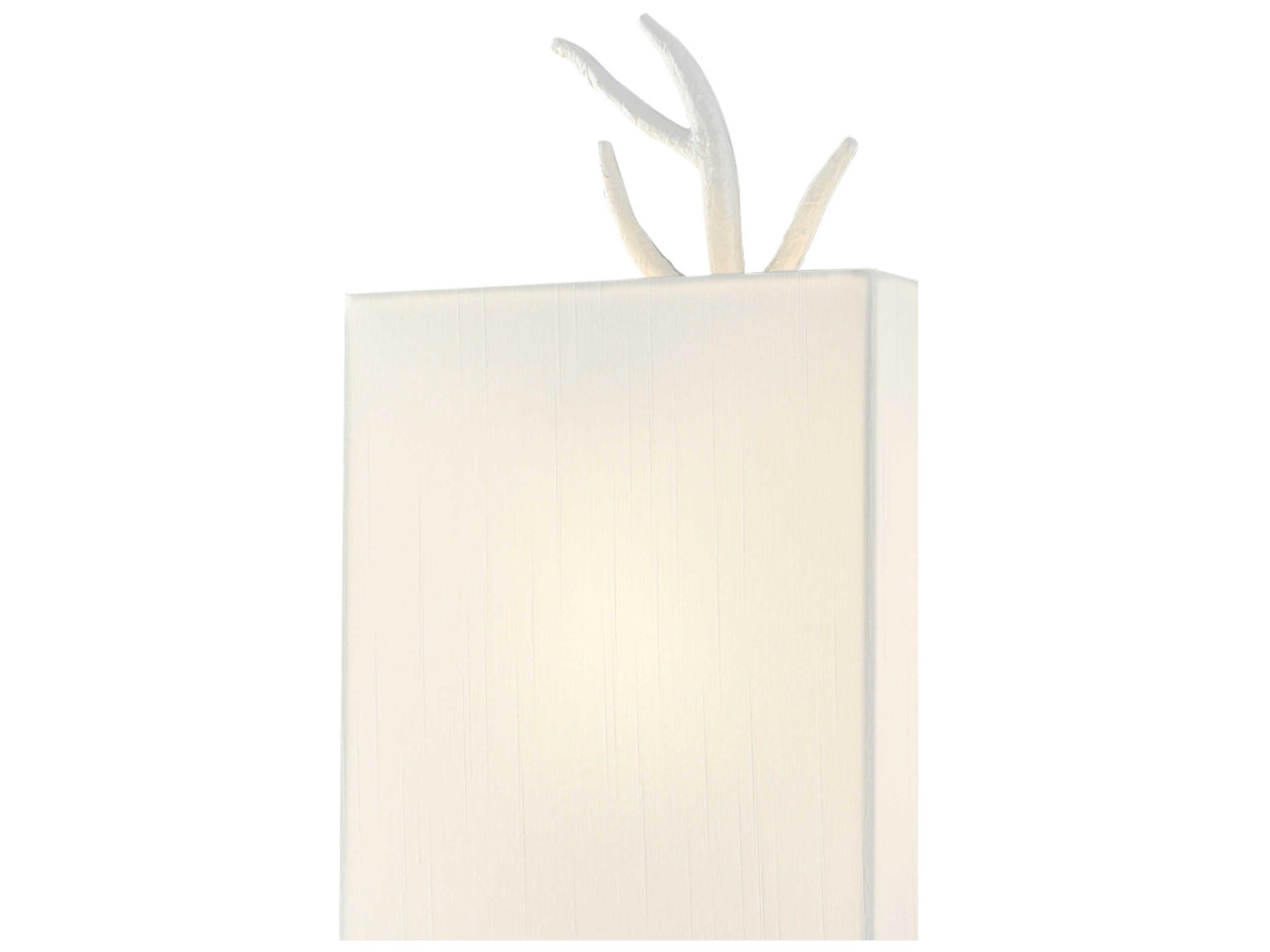 Currey & Company Baneberry 1-Light Gesso White Wall Sconce