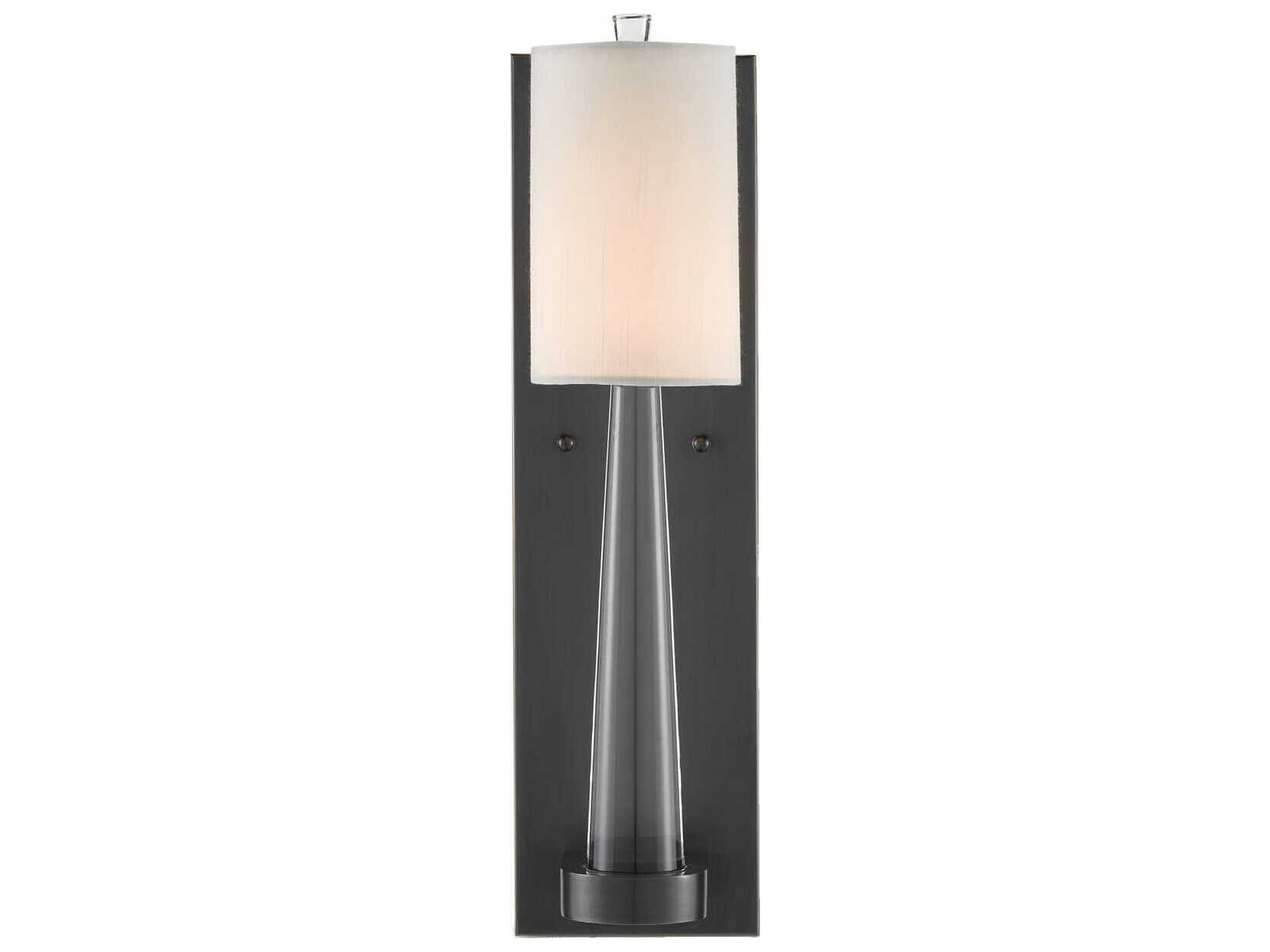 Currey & Company Junia 1-Light Oil Rubbed Bronze Crystal Wall Sconce