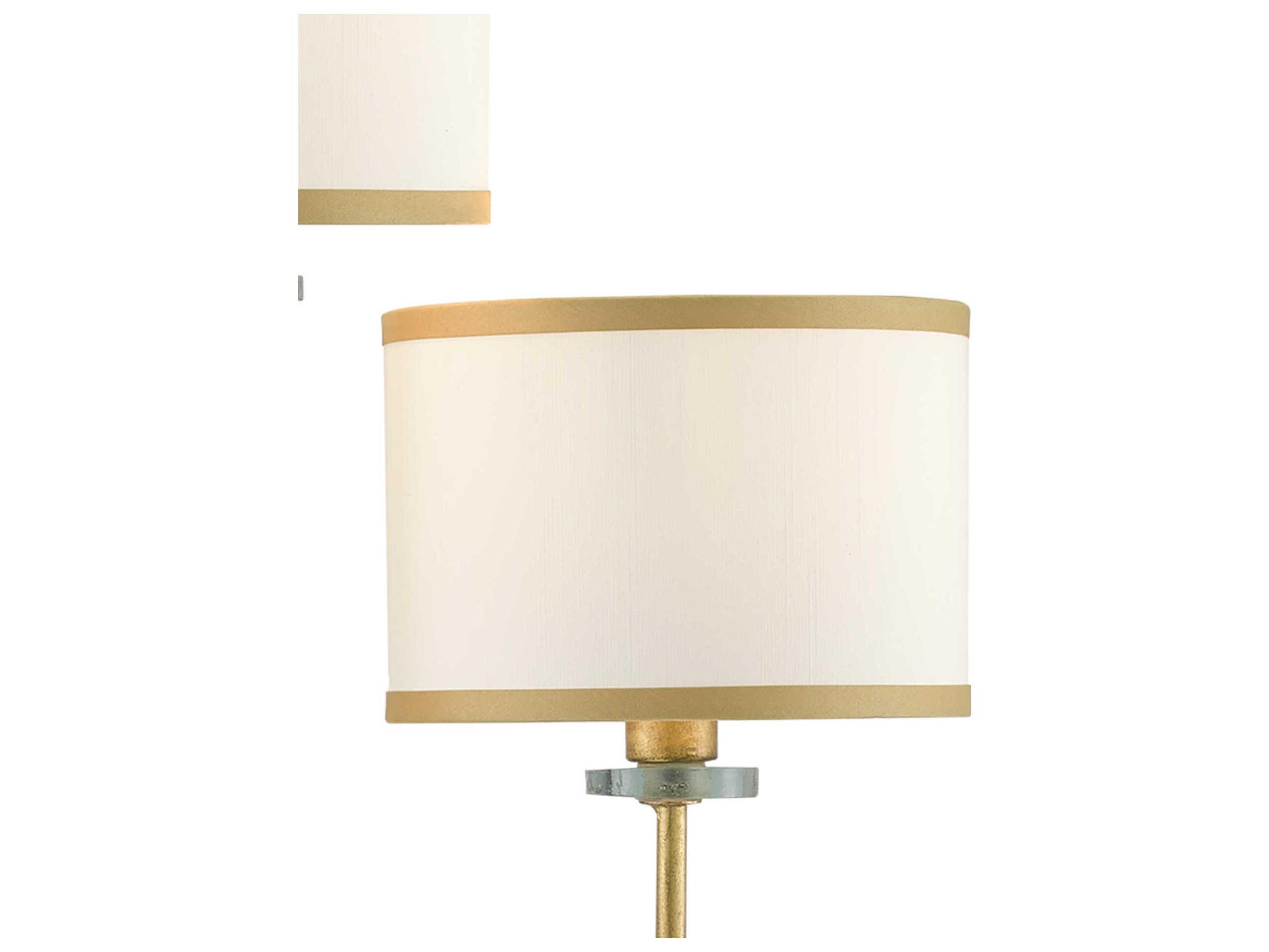 Currey & Company Croydon 3-Light Brass Satin Black White Glass Wall Sconce