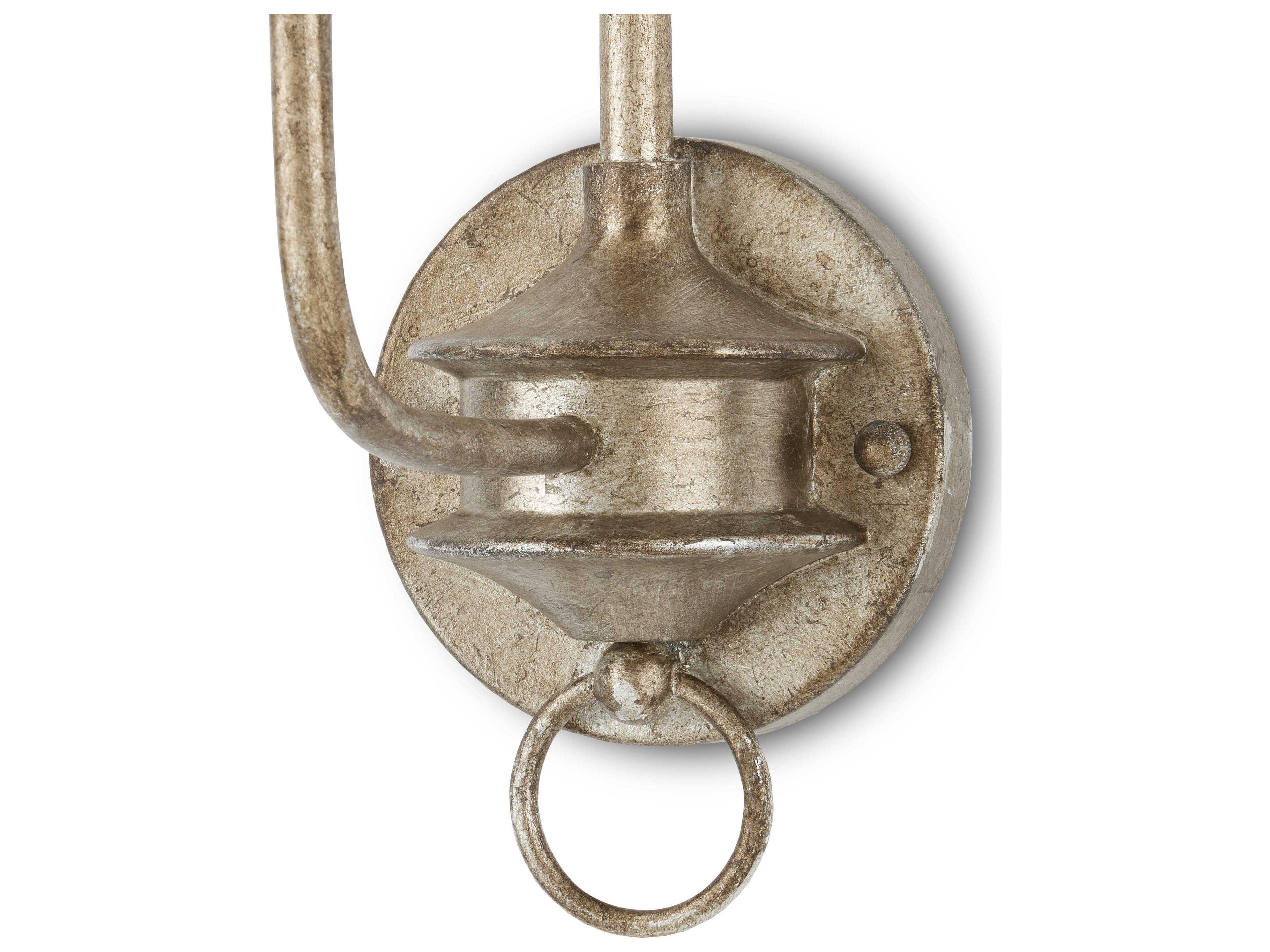 Currey & Company Nottaway 1-Light Pyrite Bronze smoke Wood Wall Sconce