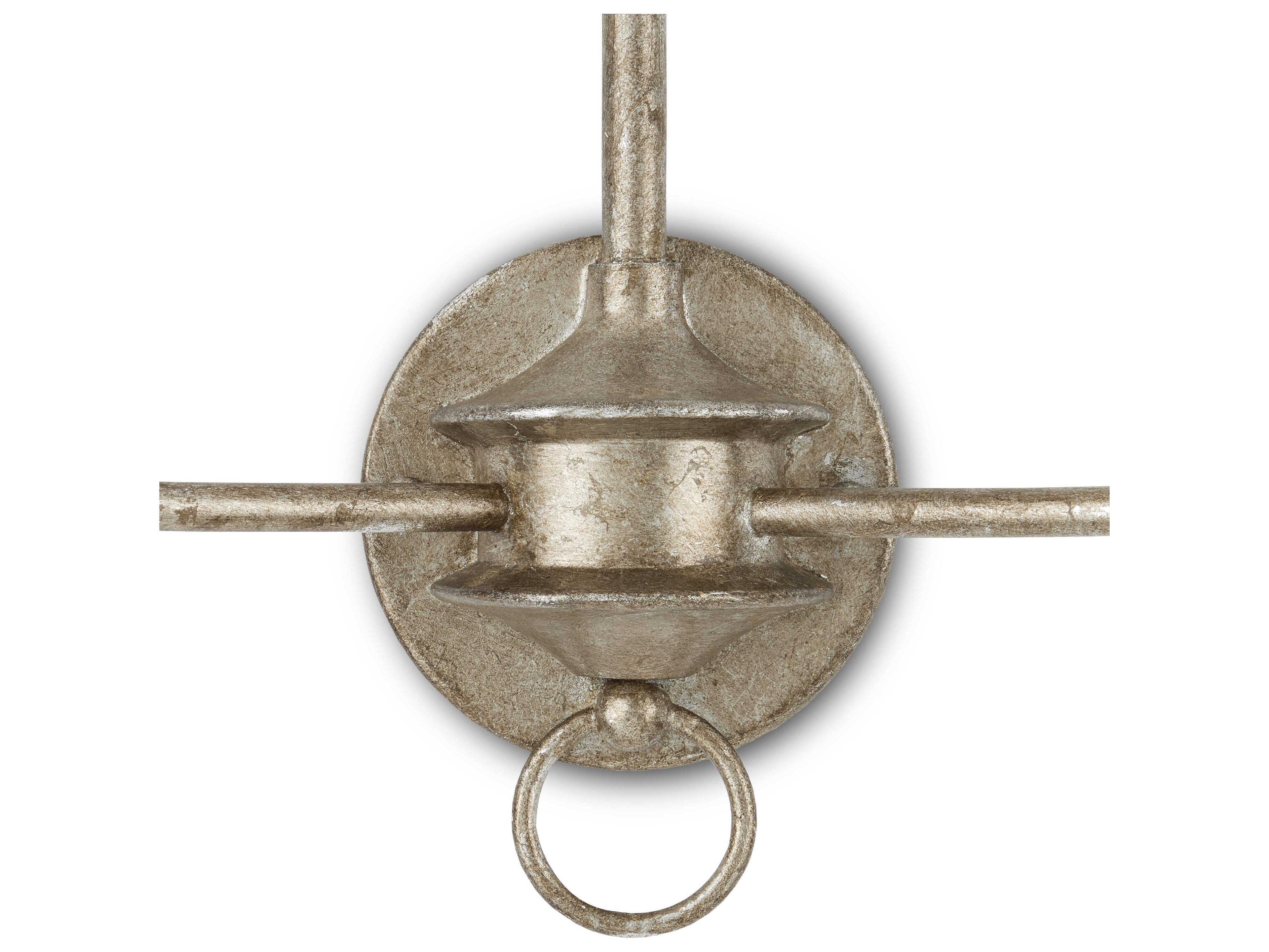 Currey & Company Nottaway 2-Light Pyrite Bronze smoke Wood Wall Sconce